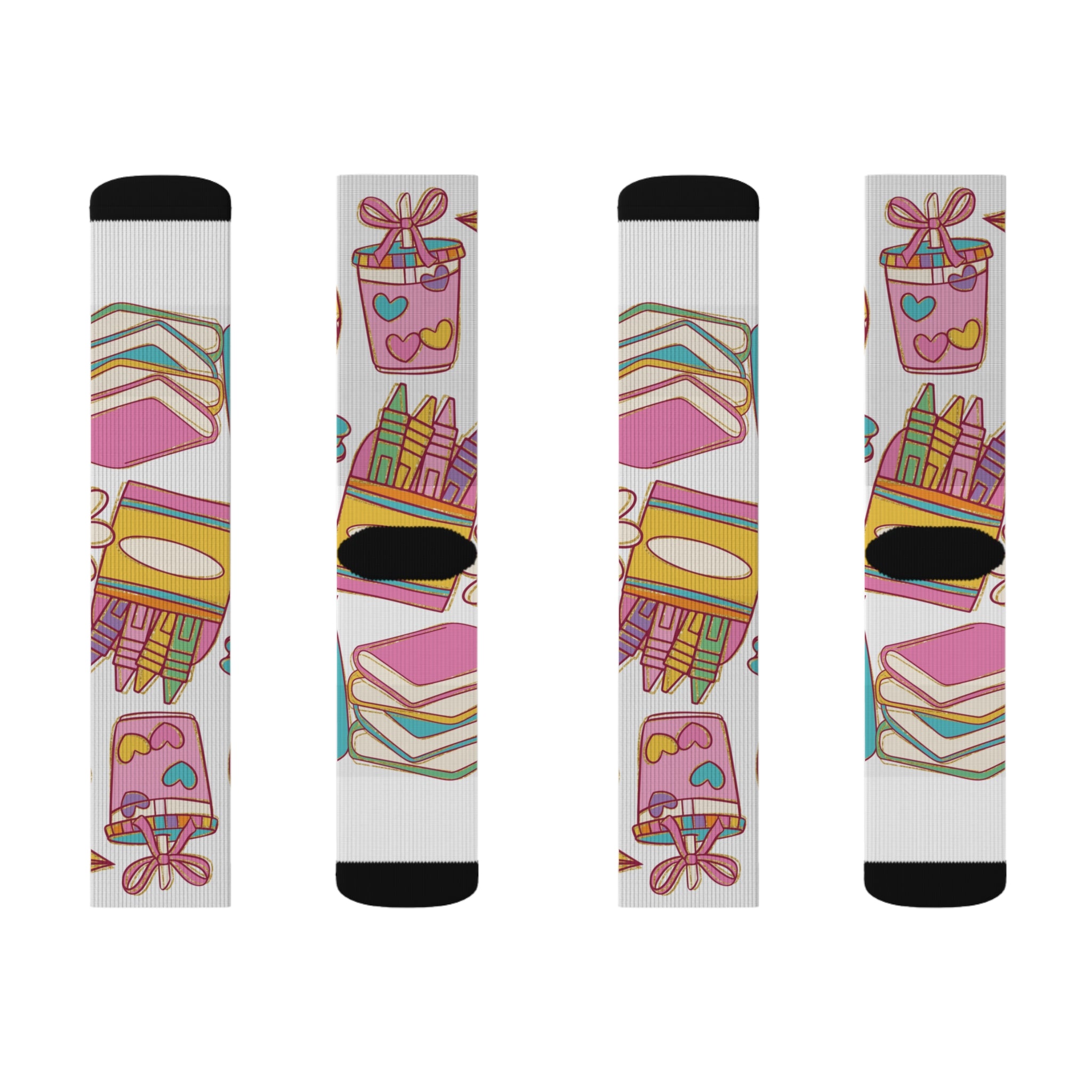 Colorful Sublimation Socks - Fun Socks for Creative Souls, Art Enthusiasts, Gift for Birthdays, Holidays, Casual Wear, Home and Parties