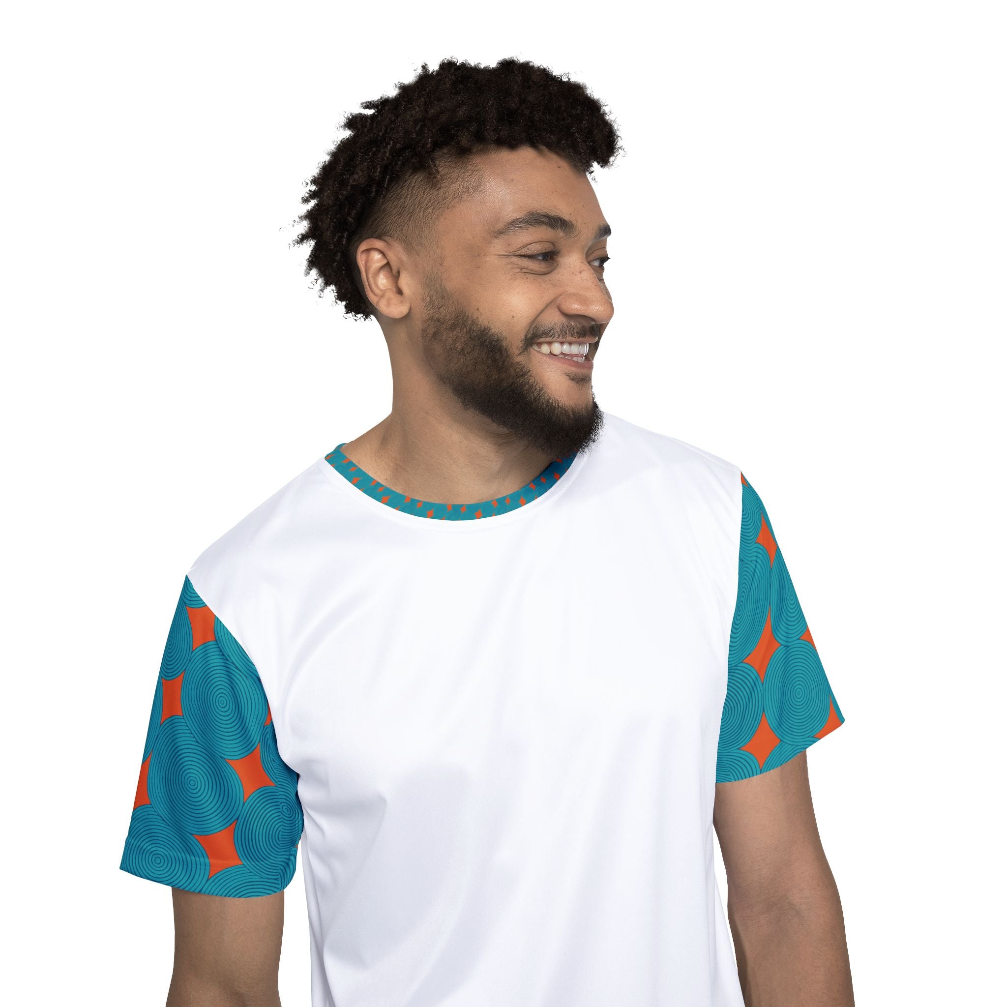 Vibrant Men's Sports Jersey, Athletic Wear, Casual Fashion, Game Day Apparel, Gym Top, Unique Sports Tee