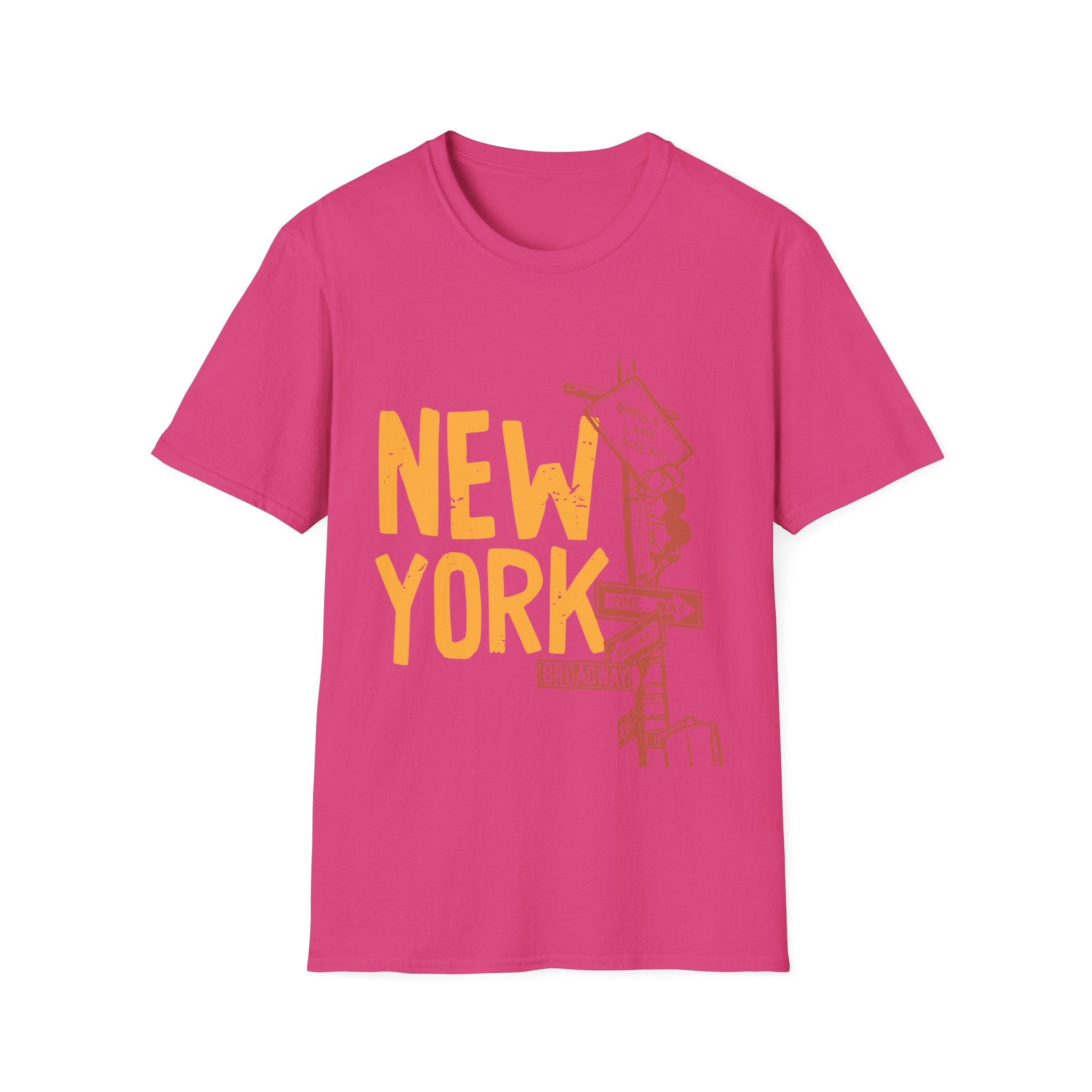 New York Skyline Unisex Softstyle T-Shirt, City Apparel, Travel Shirt, Gift for NYC Lovers, Casual Wear, Summer Fashion