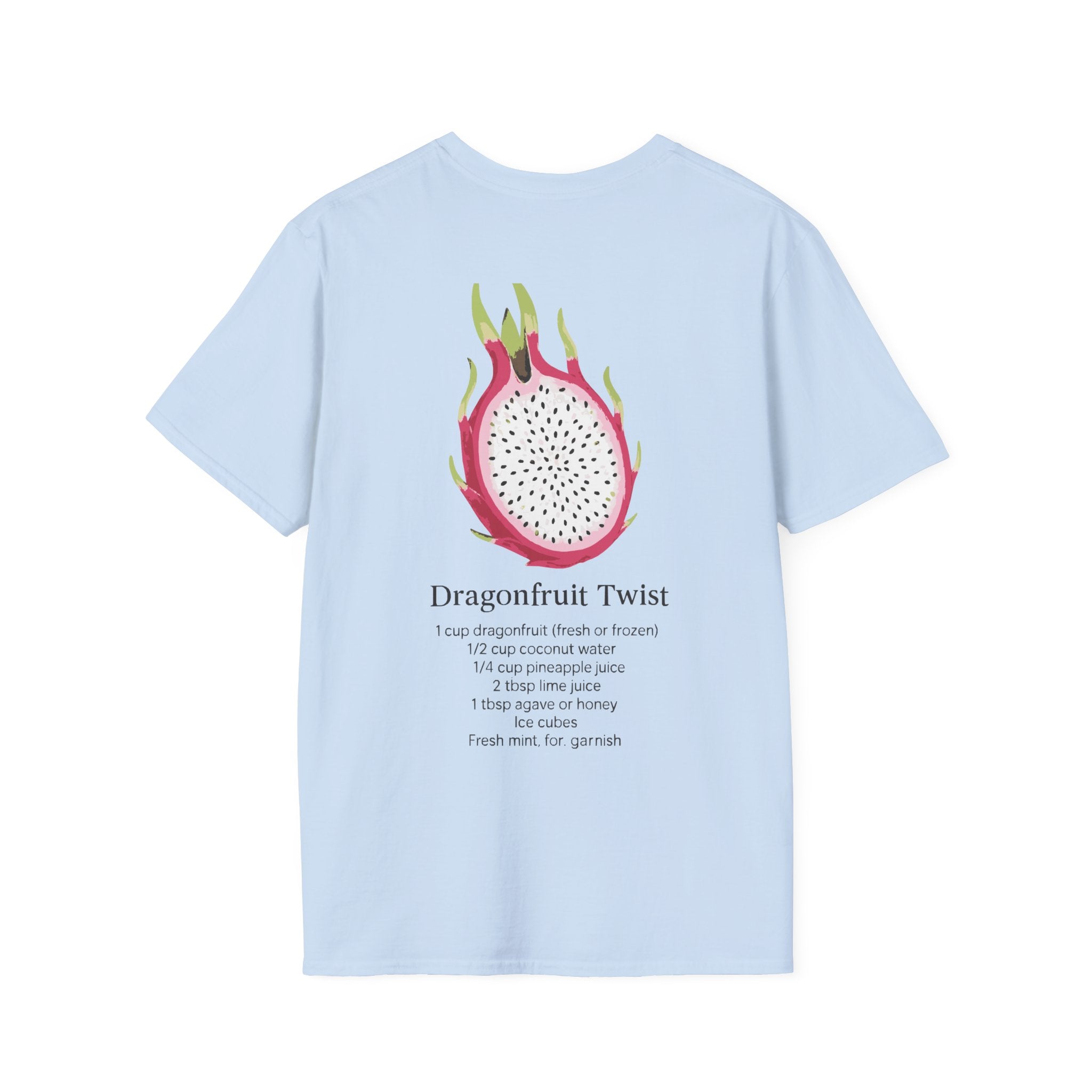 T-Shirt with Dragonfruit Design, Fun Summer Tee, Gift for Fruit Lovers, Cute Casual Wear, Vacation Outfit, Foodie Fashion