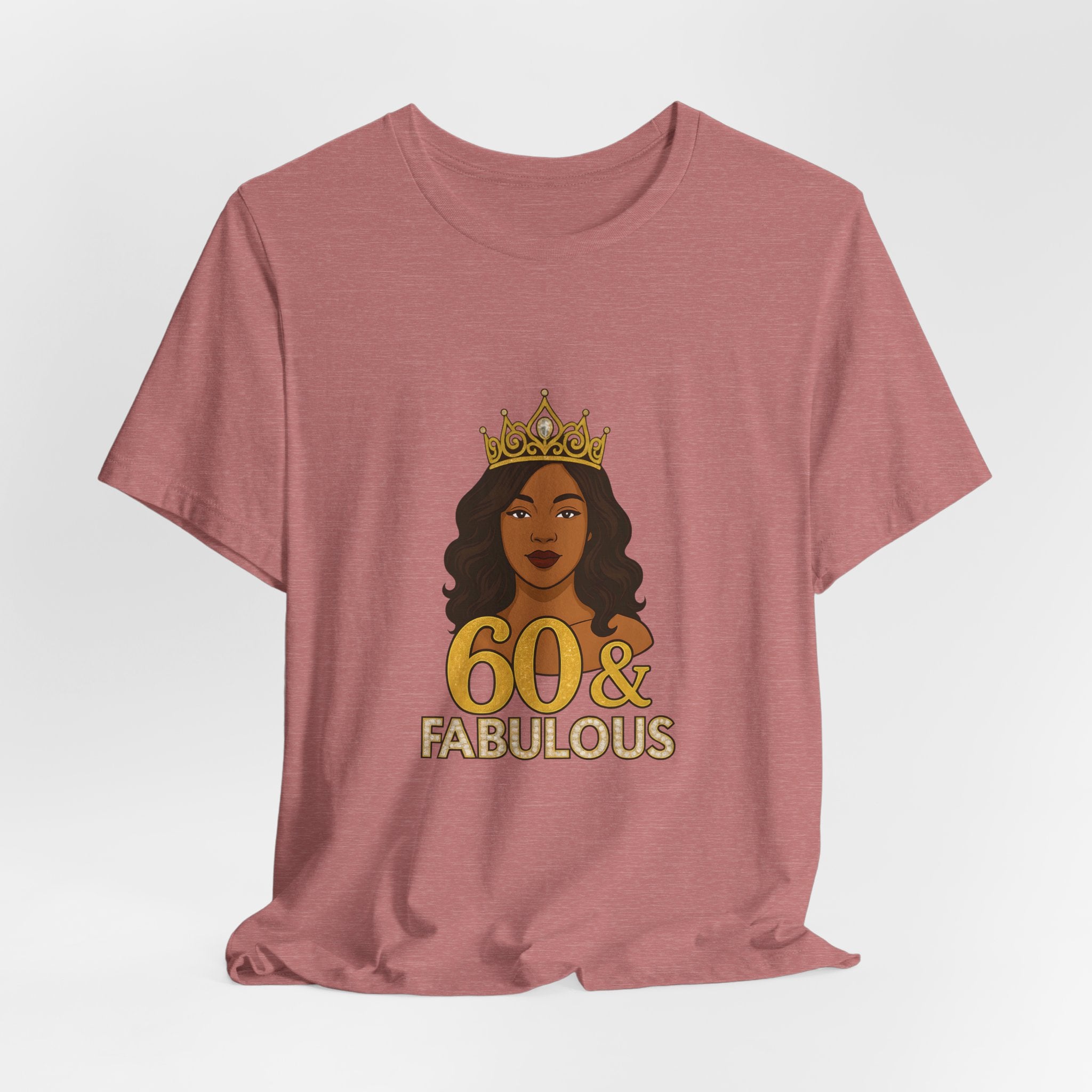 60 & Fabulous Unisex Tee, Birthday Gift Tee, Women's Celebration Shirt, Fun Milestone Birthday Apparel, Perfect for 60th Birthday Party