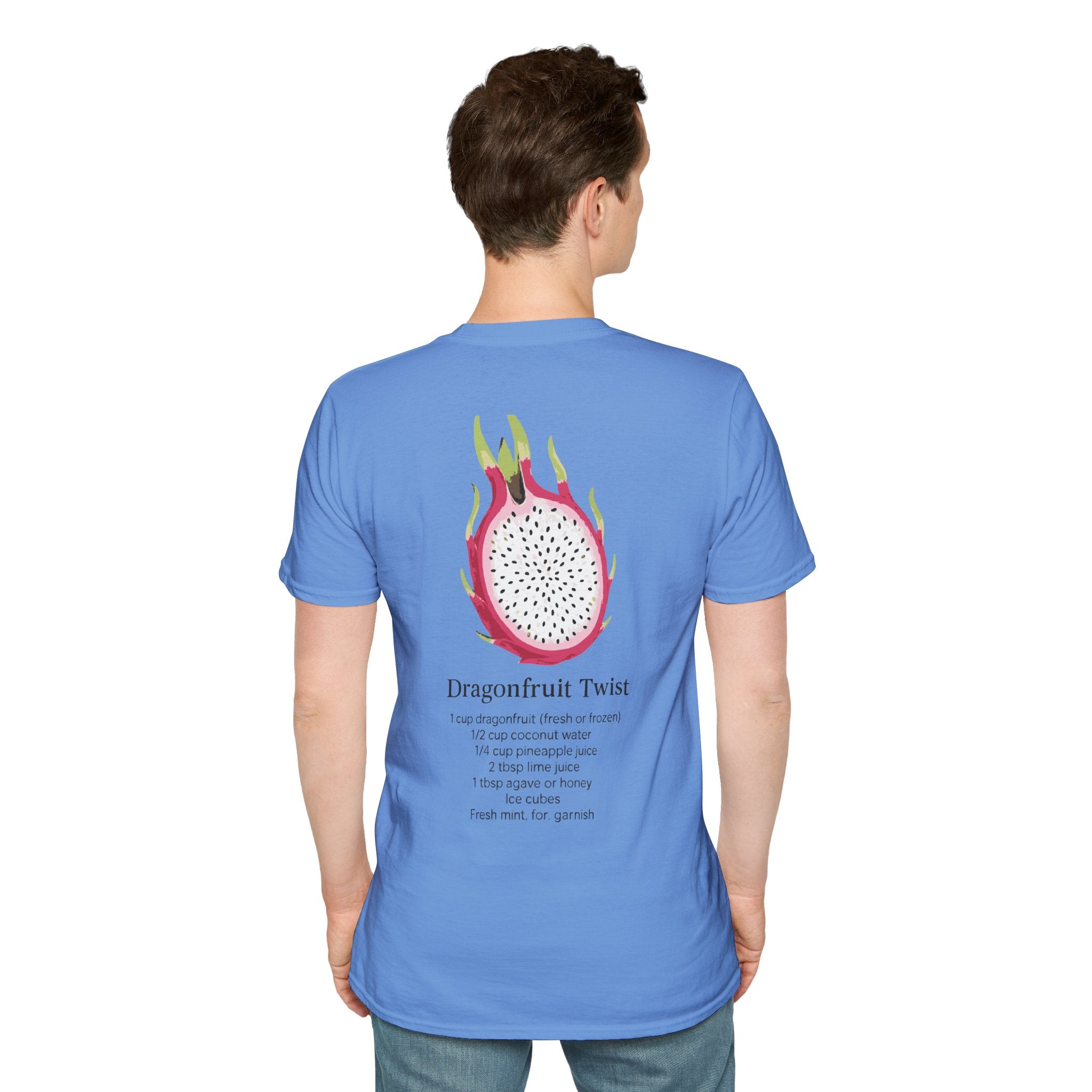 T-Shirt with Dragonfruit Design, Fun Summer Tee, Gift for Fruit Lovers, Cute Casual Wear, Vacation Outfit, Foodie Fashion