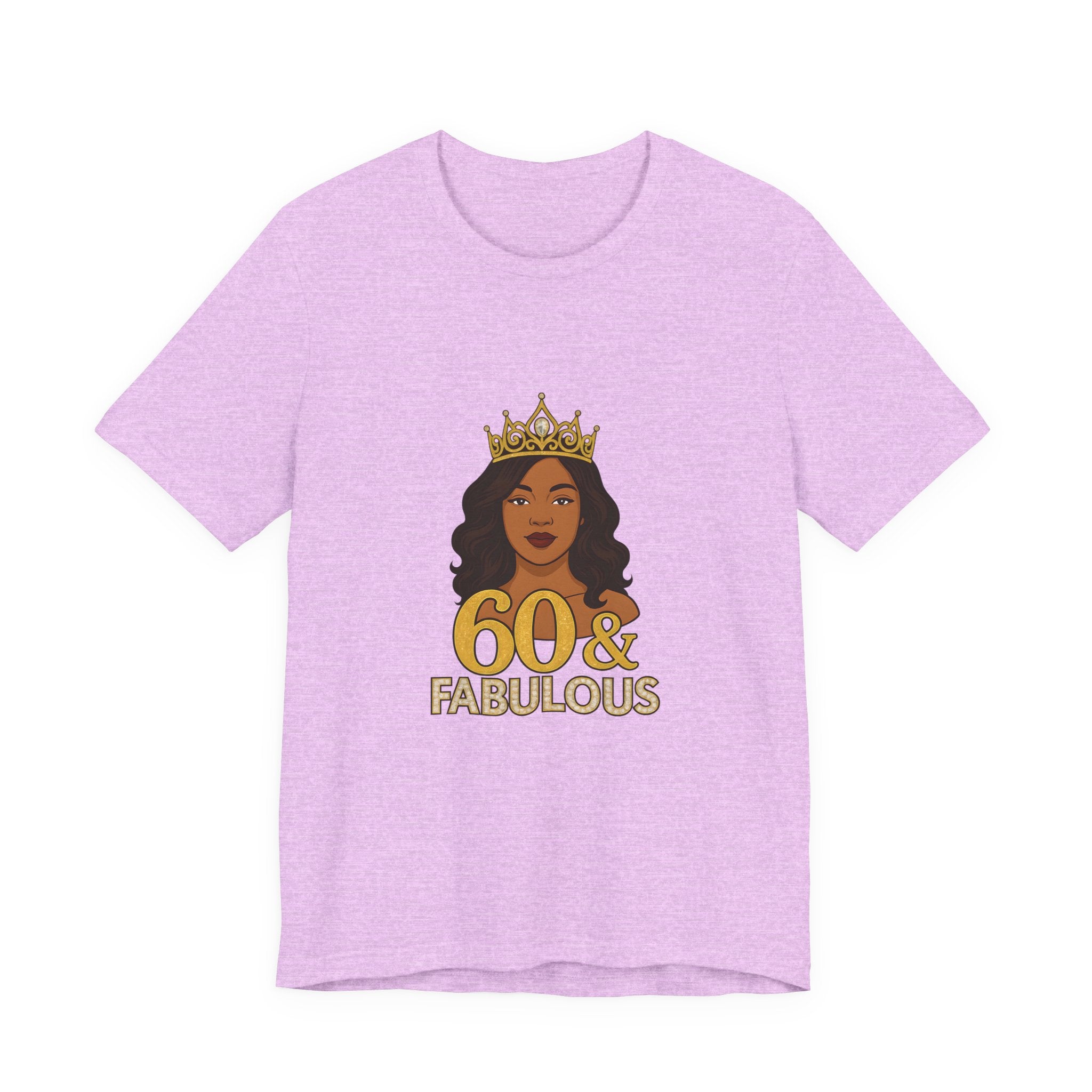 60 & Fabulous Unisex Tee, Birthday Gift Tee, Women's Celebration Shirt, Fun Milestone Birthday Apparel, Perfect for 60th Birthday Party