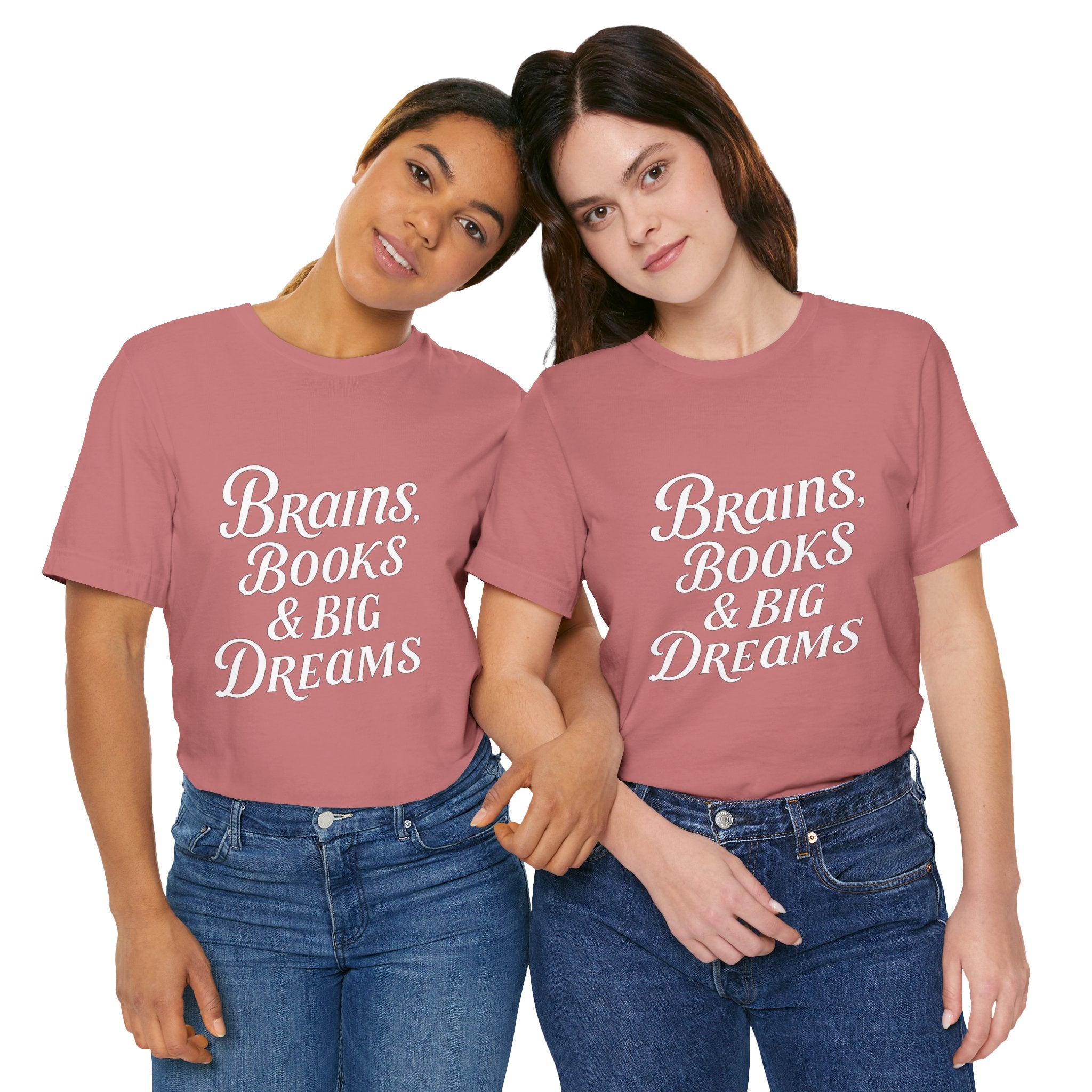 Brainiac Tee, Book Lover Shirt, Big Dreams T-Shirt, Unisex Graphic Top, Intellectual Clothing