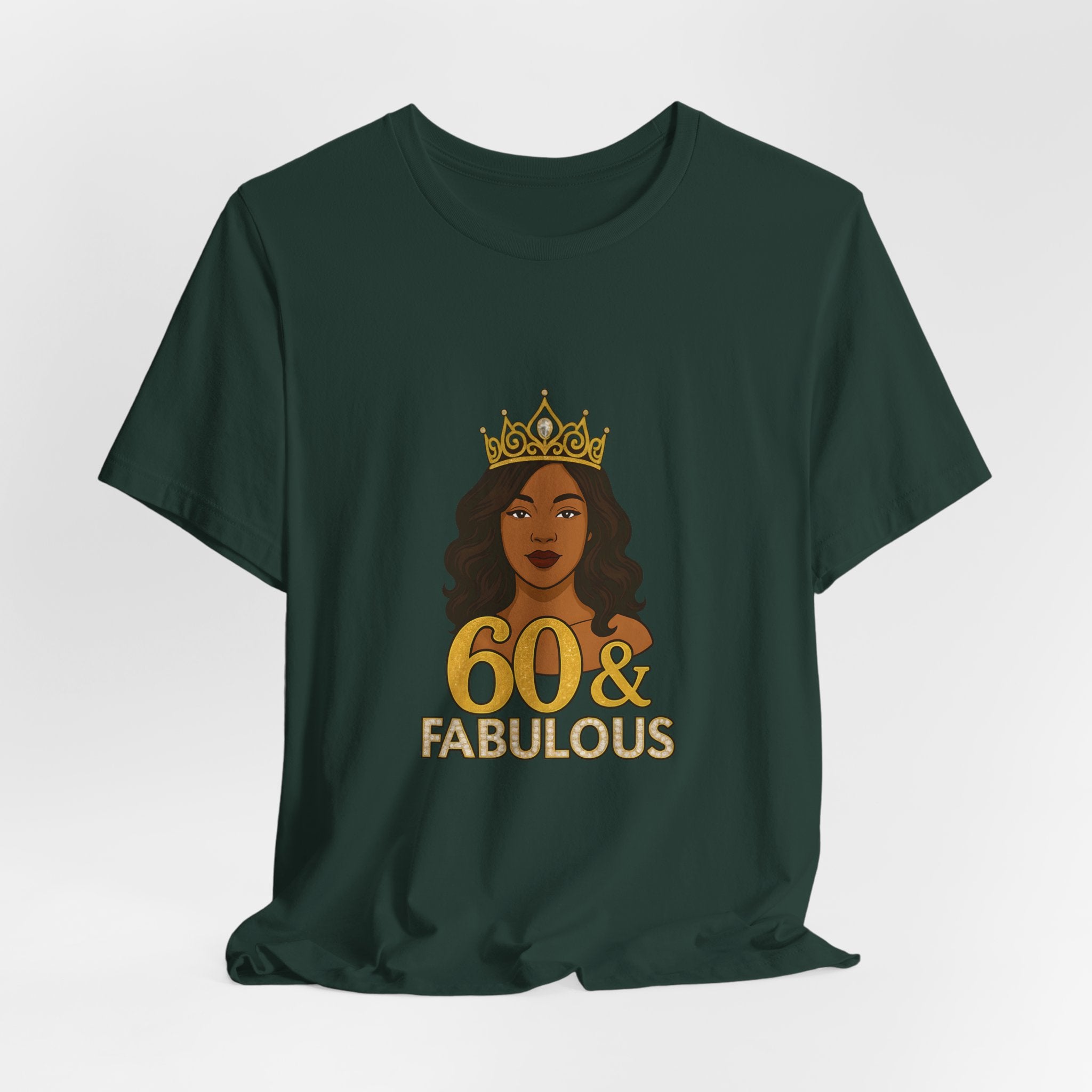 60 & Fabulous Unisex Tee, Birthday Gift Tee, Women's Celebration Shirt, Fun Milestone Birthday Apparel, Perfect for 60th Birthday Party