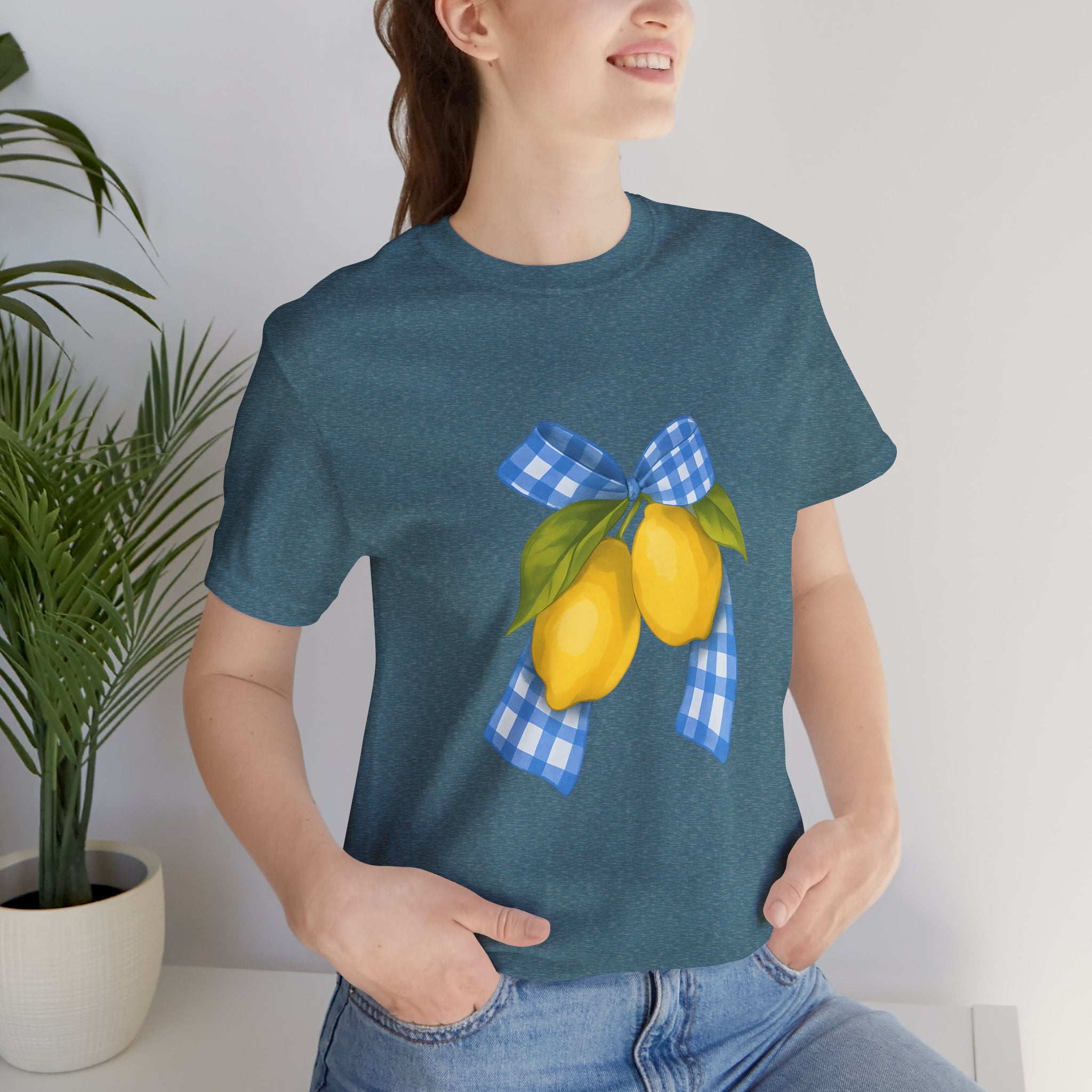 Lemon Blossom Unisex Tee - Summer Vibes, Farmhouse Style, Gifts for Her, Casual Wear, Garden Party Attire