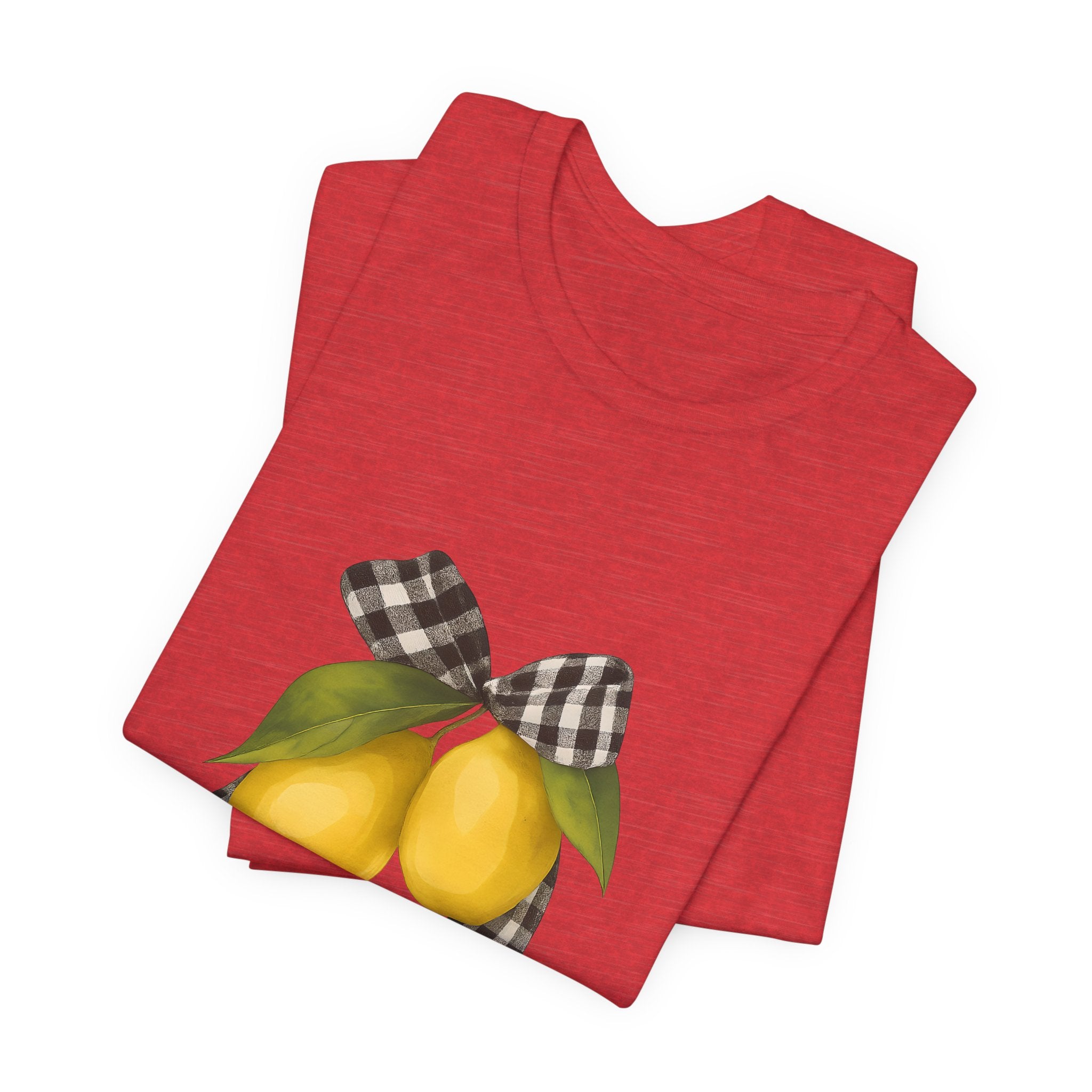 Lemon Print Unisex Tee - Perfect for Summer Parties, Gifts, Everyday wear, Festivals, and Home Decor