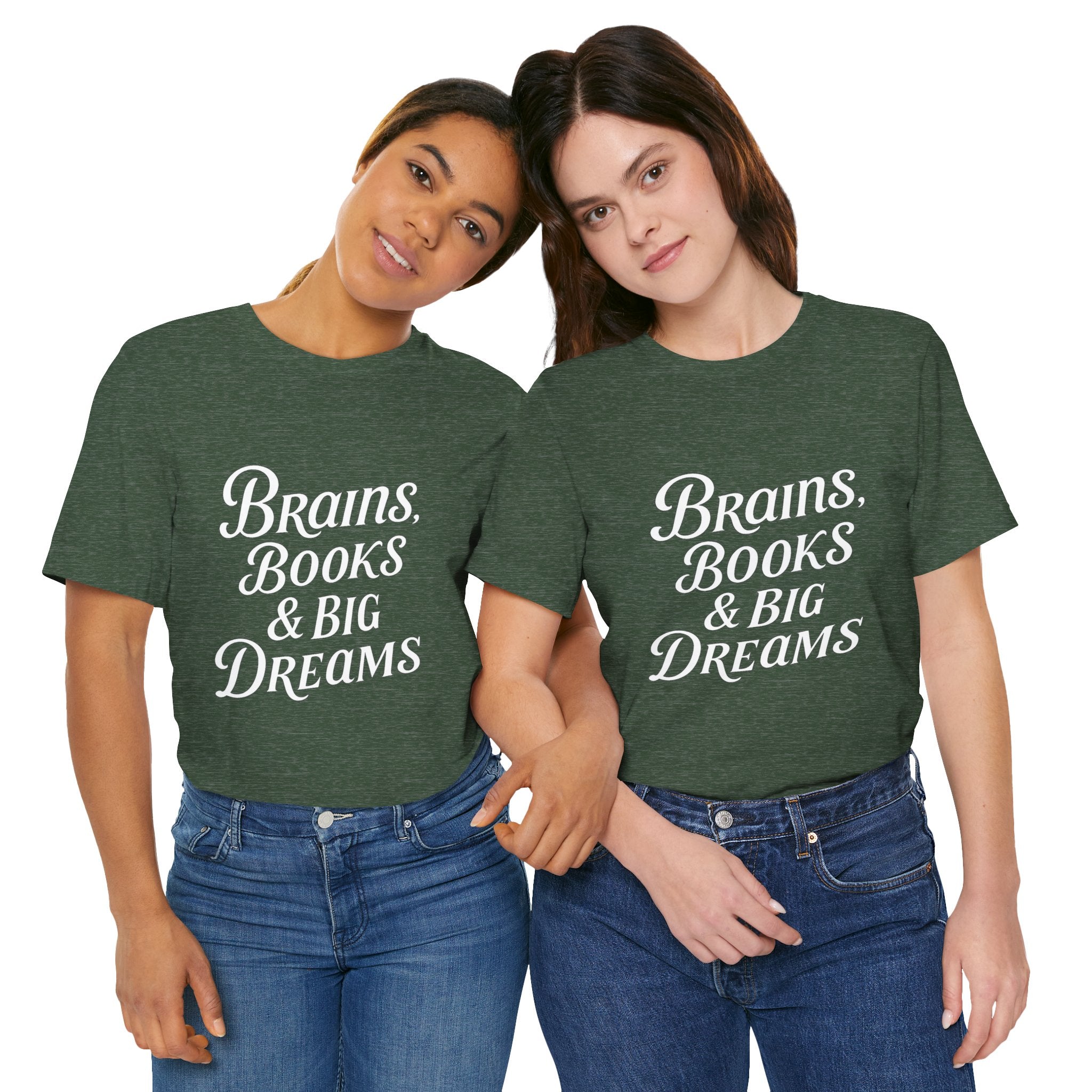 Brainiac Tee, Book Lover Shirt, Big Dreams T-Shirt, Unisex Graphic Top, Intellectual Clothing