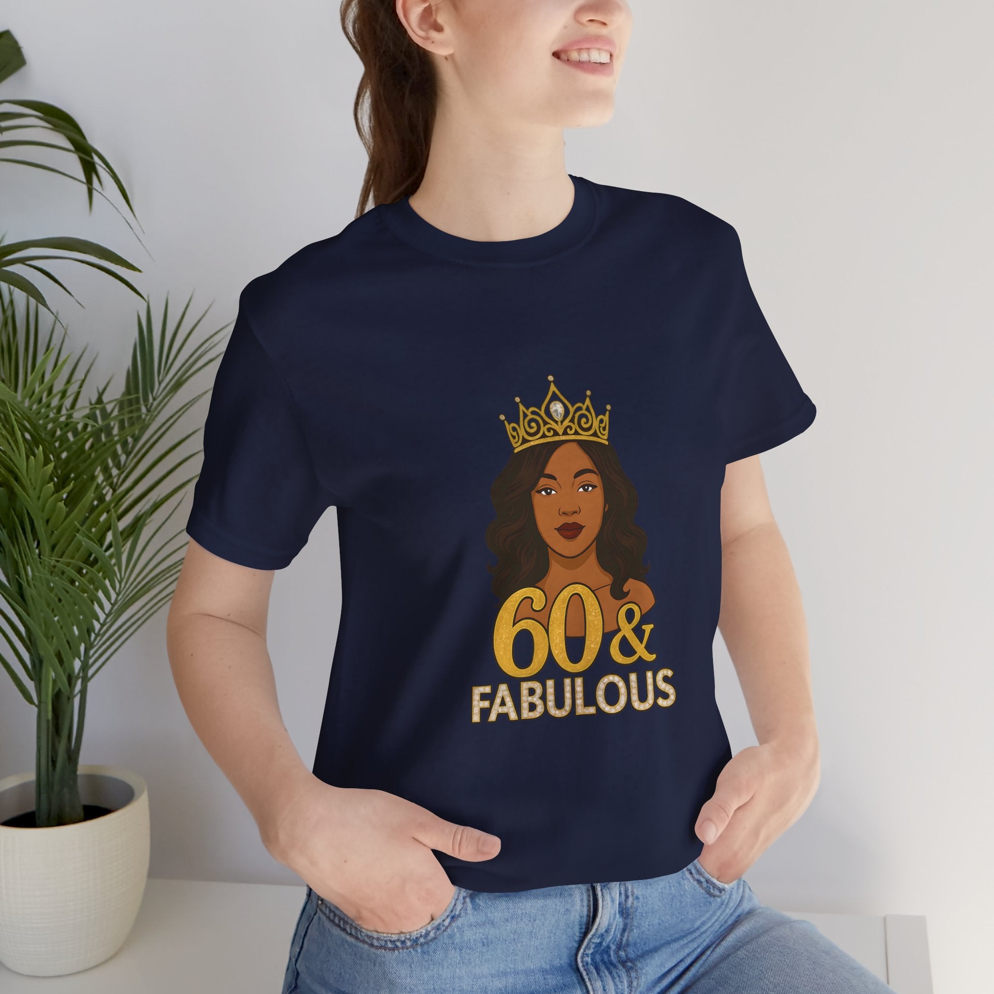 60 & Fabulous Unisex Tee, Birthday Gift Tee, Women's Celebration Shirt, Fun Milestone Birthday Apparel, Perfect for 60th Birthday Party