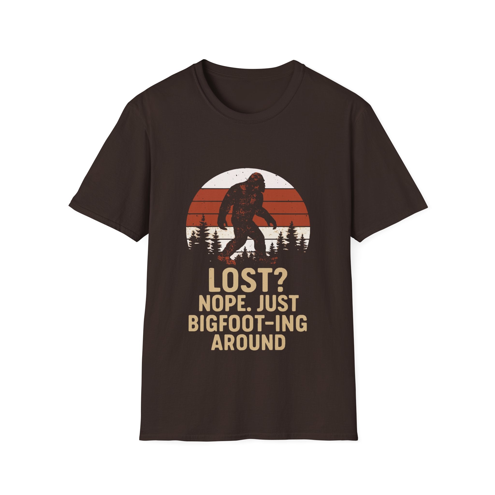 Bigfoot Adventure T-Shirt - Fun Unisex Tee for Nature Lovers, Casual Wear, Gift for Outdoorsy Friends, Hiking Gear, Unique Apparel