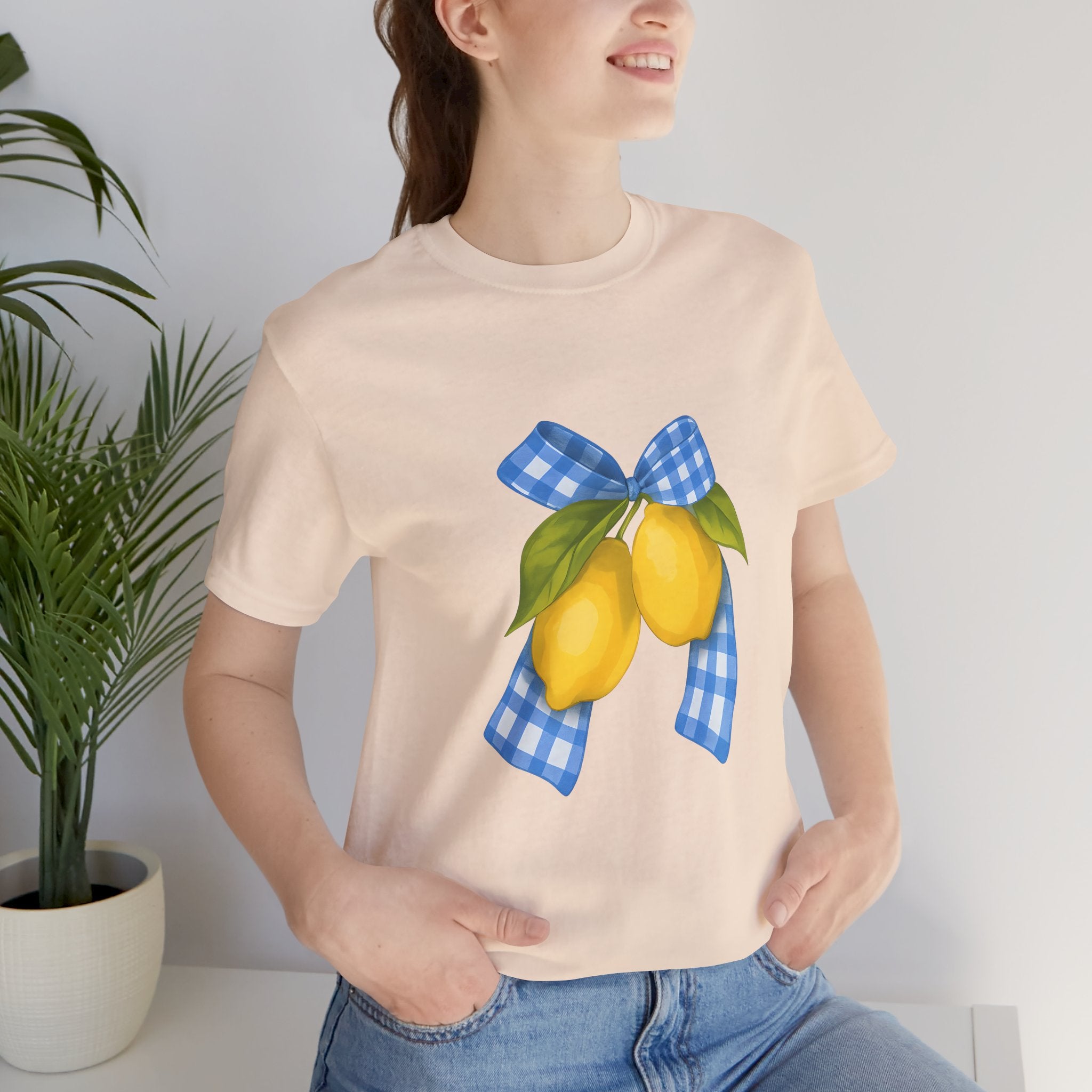 Lemon Blossom Unisex Tee - Summer Vibes, Farmhouse Style, Gifts for Her, Casual Wear, Garden Party Attire