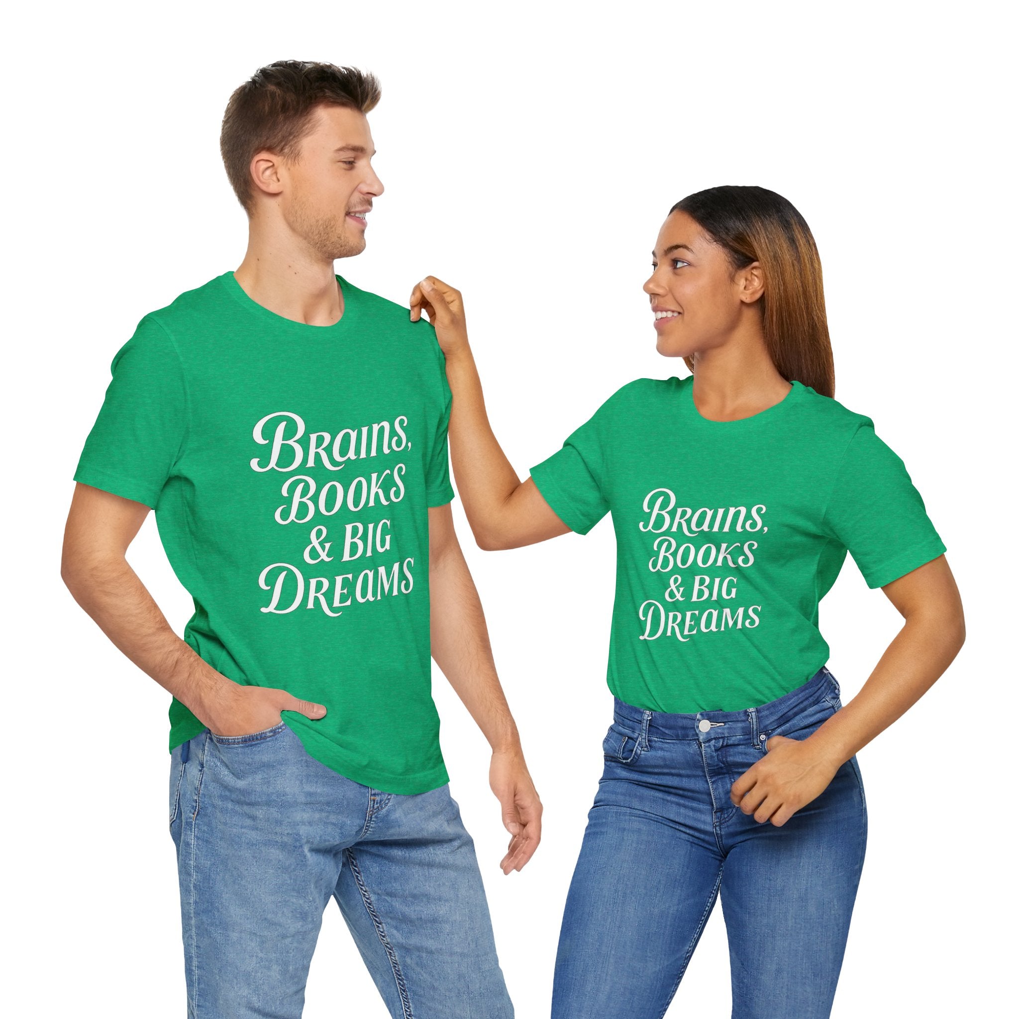Brainiac Tee, Book Lover Shirt, Big Dreams T-Shirt, Unisex Graphic Top, Intellectual Clothing