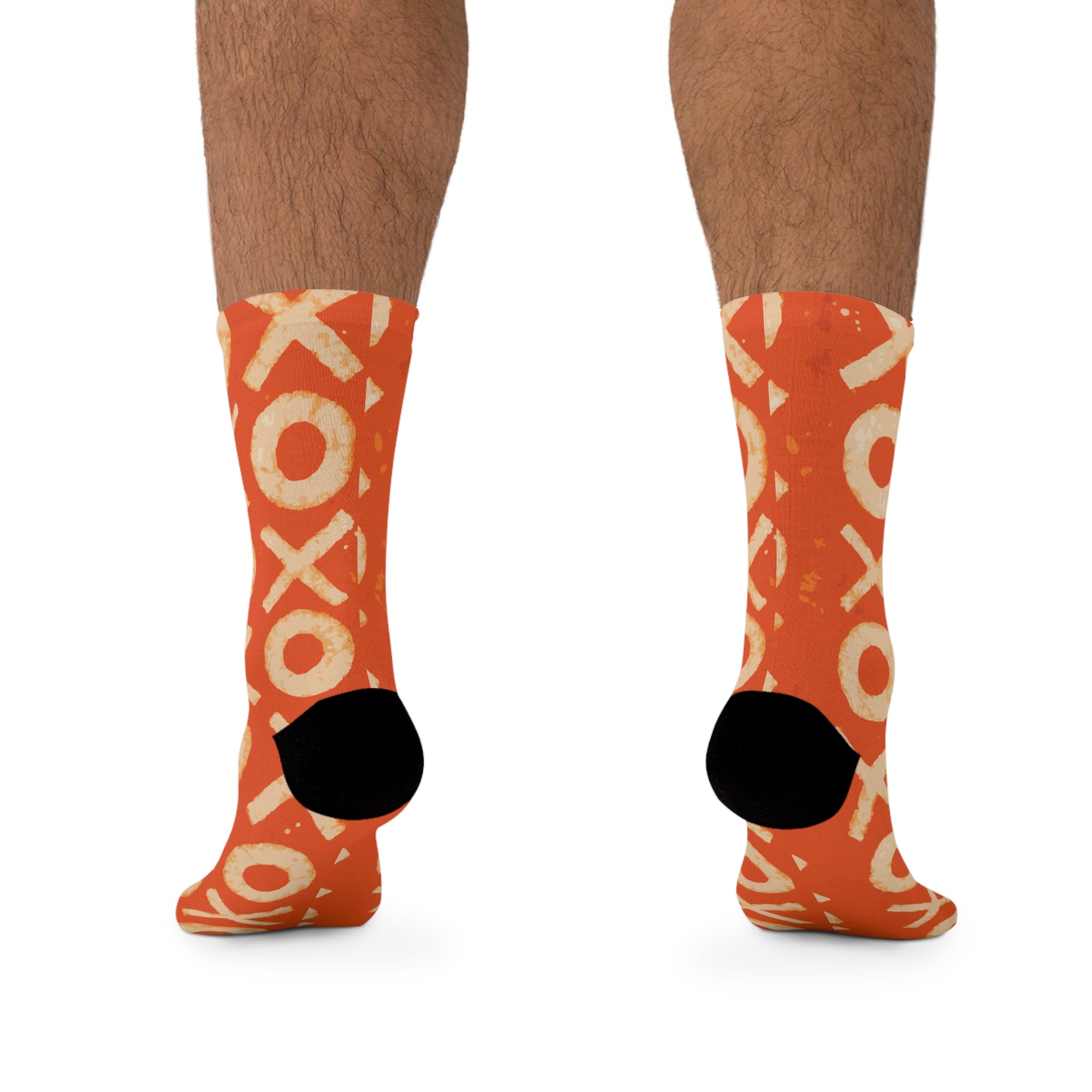 Socks, Batik Recycled Poly Socks - Eco-Friendly Handmade Footwear, Sustainable Clothing, Unique Tie-Dye Trendy Apparel, Colorful Boho Style