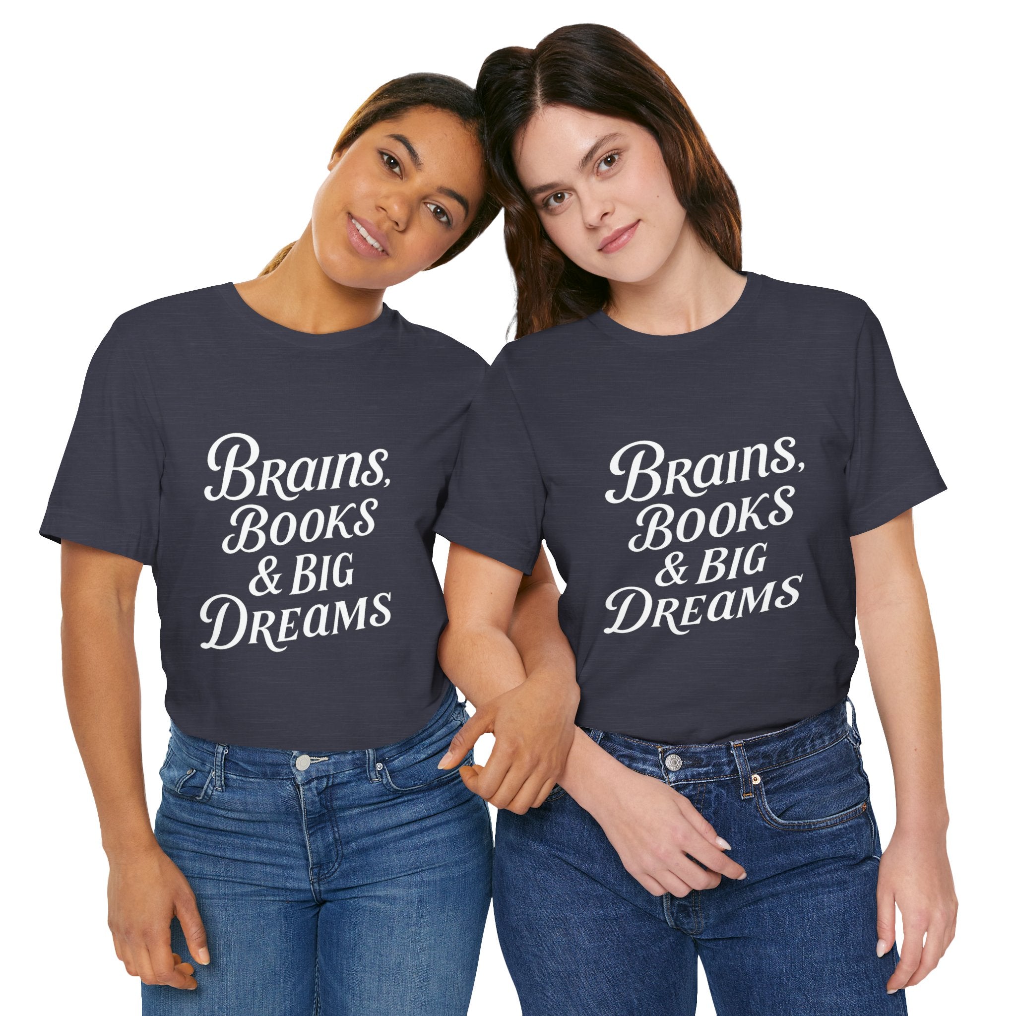Brainiac Tee, Book Lover Shirt, Big Dreams T-Shirt, Unisex Graphic Top, Intellectual Clothing