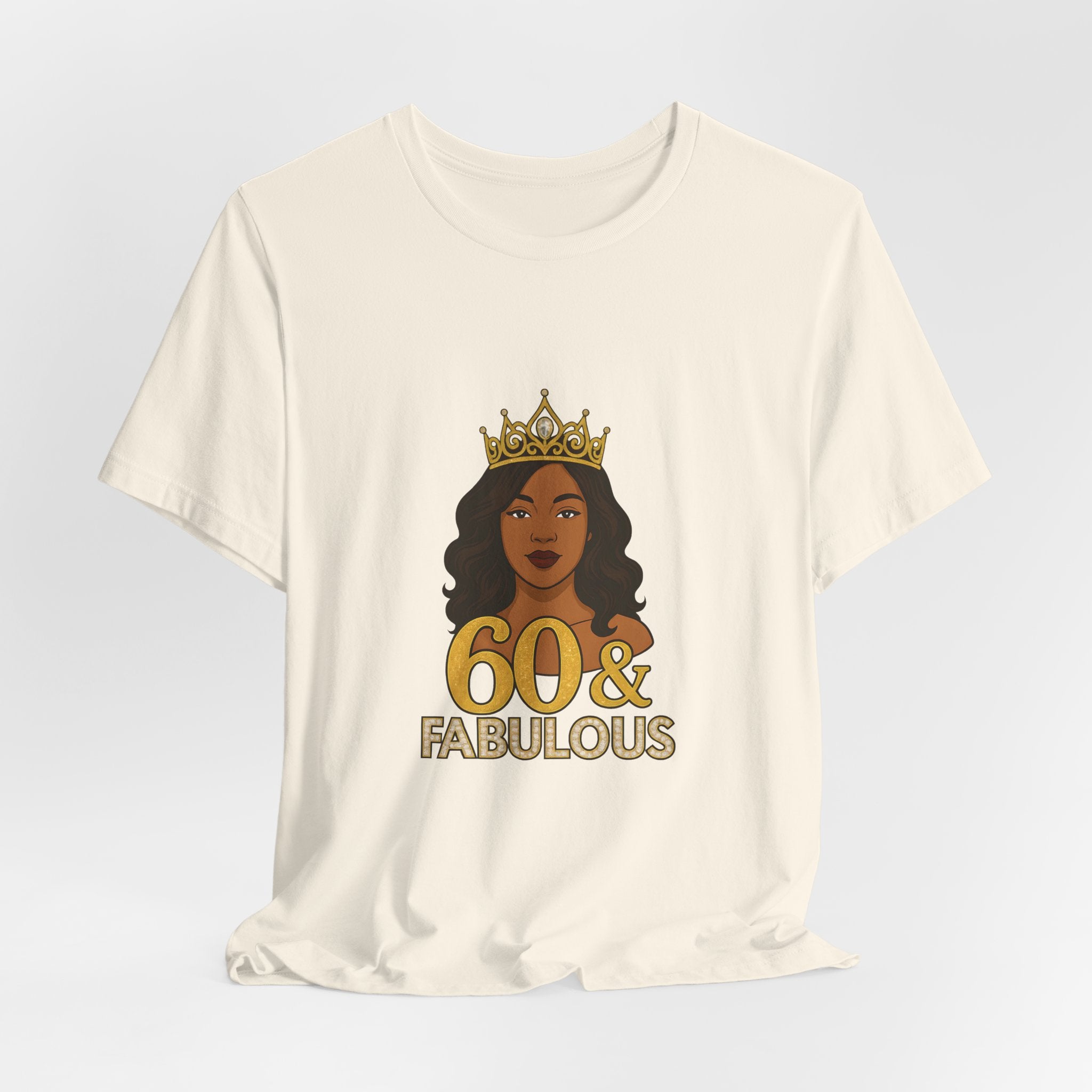 60 & Fabulous Unisex Tee, Birthday Gift Tee, Women's Celebration Shirt, Fun Milestone Birthday Apparel, Perfect for 60th Birthday Party