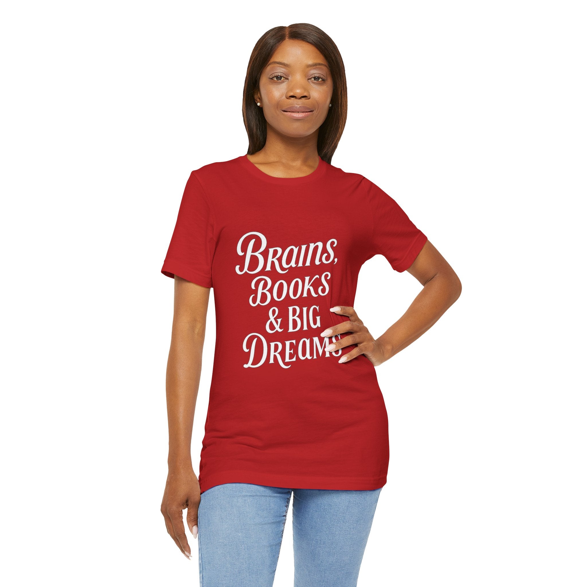 Brainiac Tee, Book Lover Shirt, Big Dreams T-Shirt, Unisex Graphic Top, Intellectual Clothing