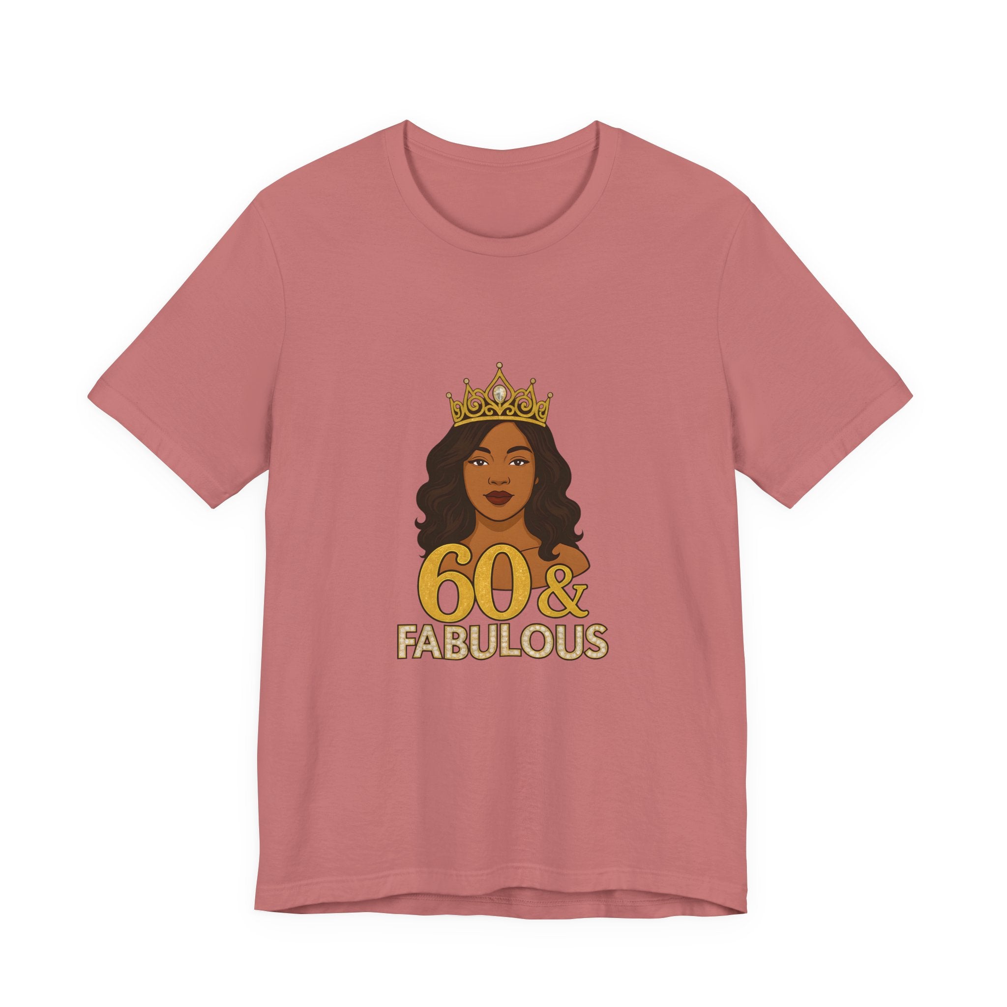 60 & Fabulous Unisex Tee, Birthday Gift Tee, Women's Celebration Shirt, Fun Milestone Birthday Apparel, Perfect for 60th Birthday Party