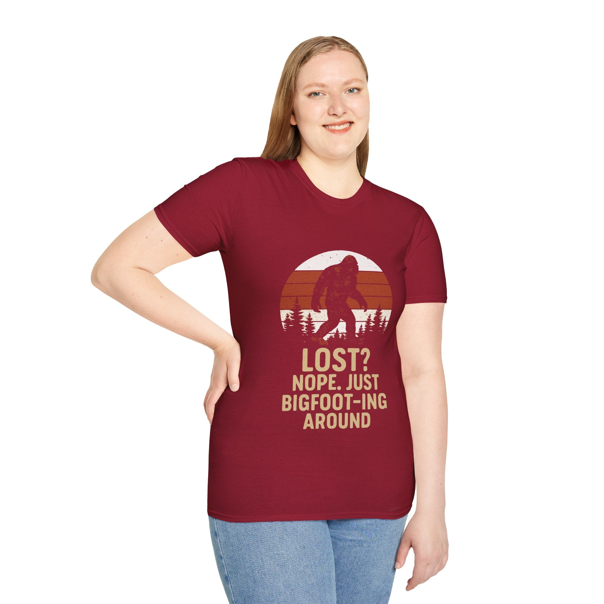 Bigfoot Adventure T-Shirt - Fun Unisex Tee for Nature Lovers, Casual Wear, Gift for Outdoorsy Friends, Hiking Gear, Unique Apparel