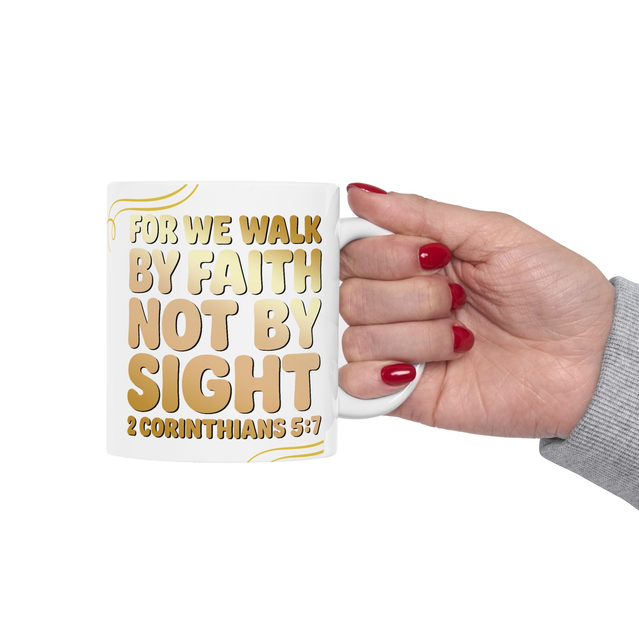 Faith-Inspired Ceramic Mug, Inspirational Coffee Cup for Daily Motivation, Bible Verse Gift, Christian Home Décor, Scripture Mug