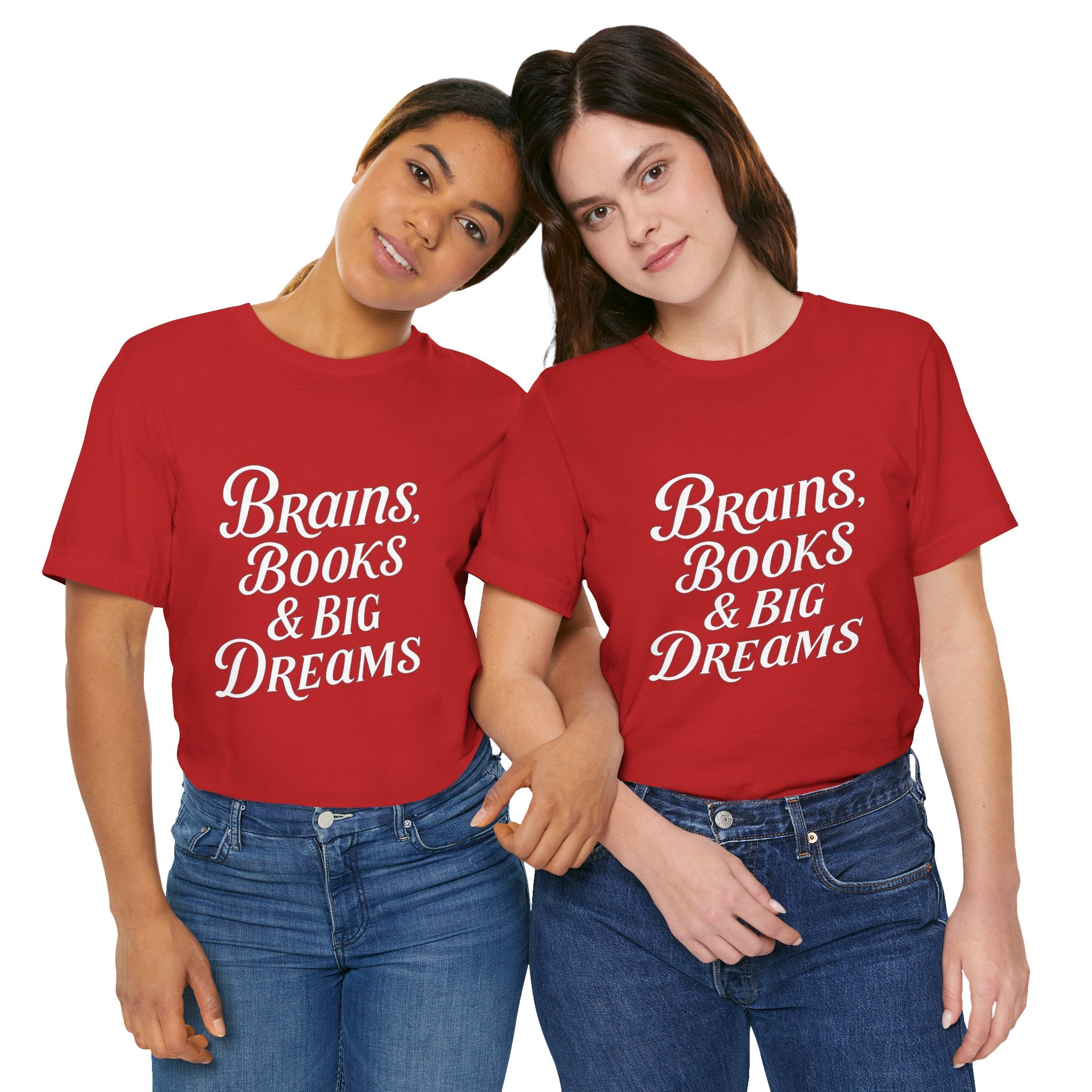 Brainiac Tee, Book Lover Shirt, Big Dreams T-Shirt, Unisex Graphic Top, Intellectual Clothing