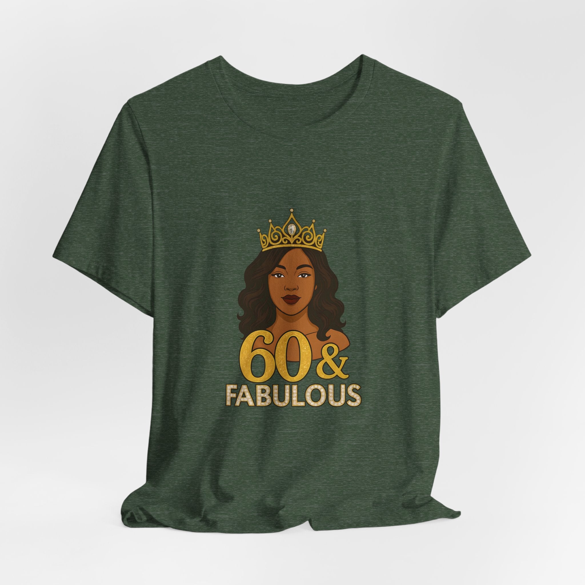 60 & Fabulous Unisex Tee, Birthday Gift Tee, Women's Celebration Shirt, Fun Milestone Birthday Apparel, Perfect for 60th Birthday Party
