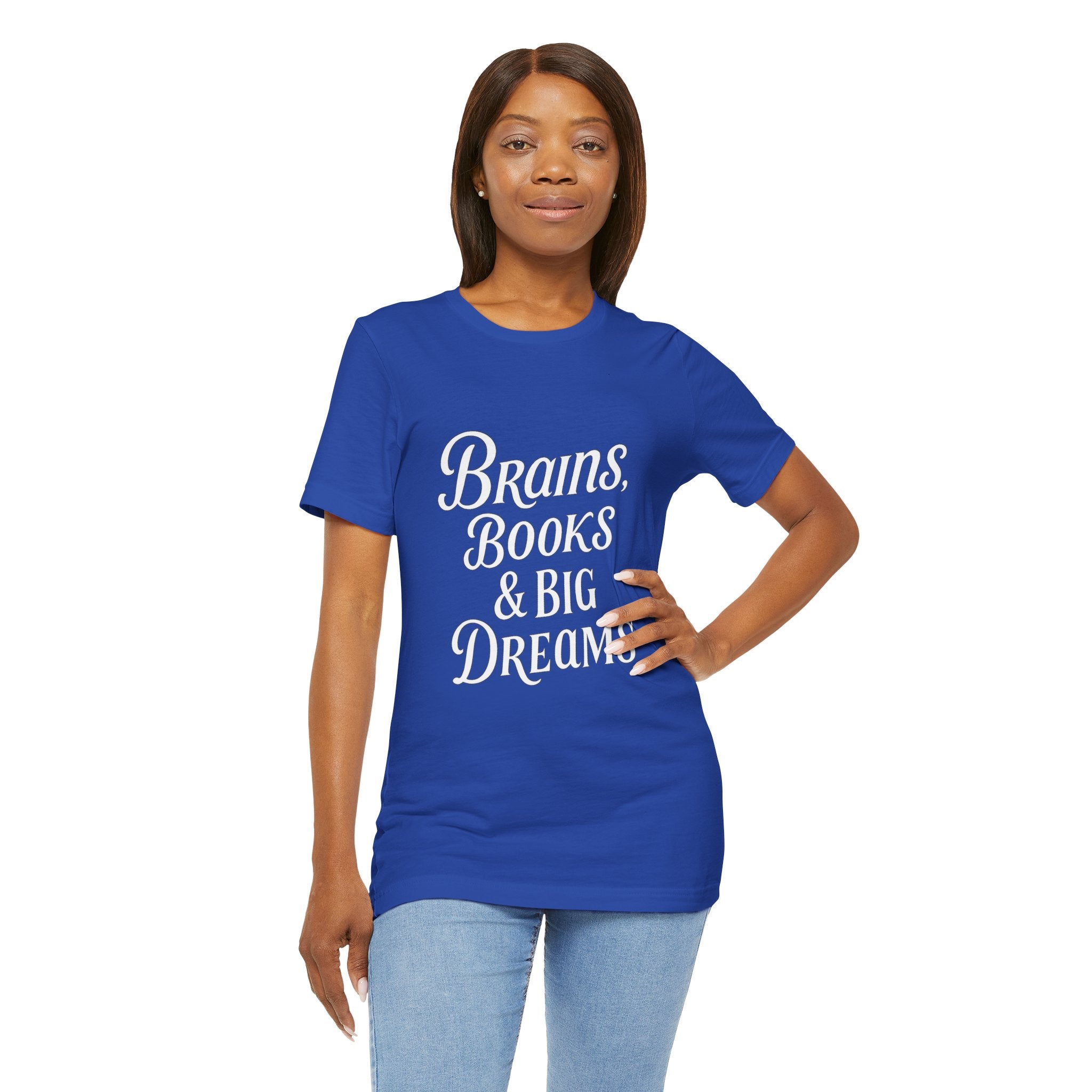Brainiac Tee, Book Lover Shirt, Big Dreams T-Shirt, Unisex Graphic Top, Intellectual Clothing