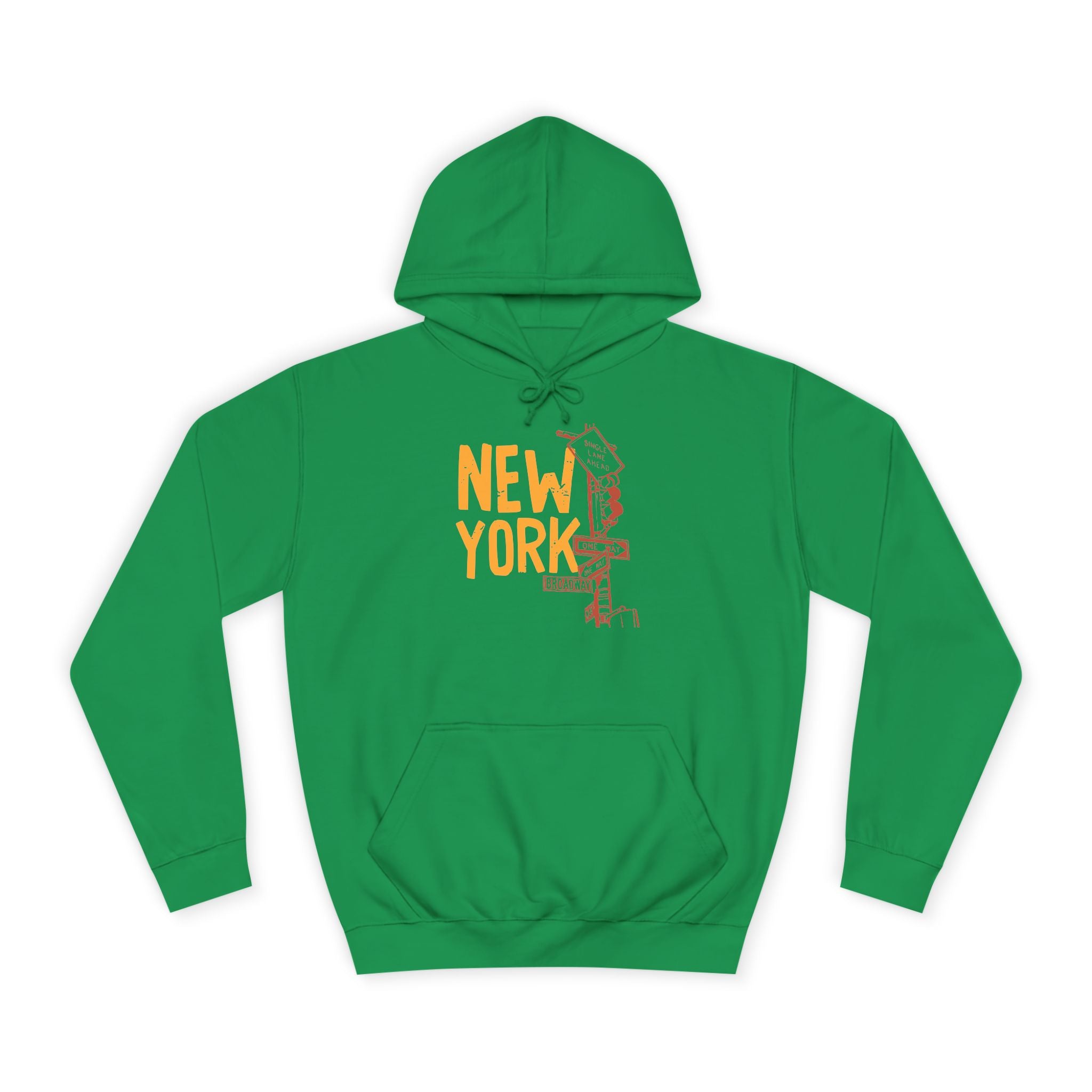 New York College Hoodie, Unisex Casual Sweatshirt, Urban Apparel, Gift for Students, Perfect for College Life, Travel Outfit
