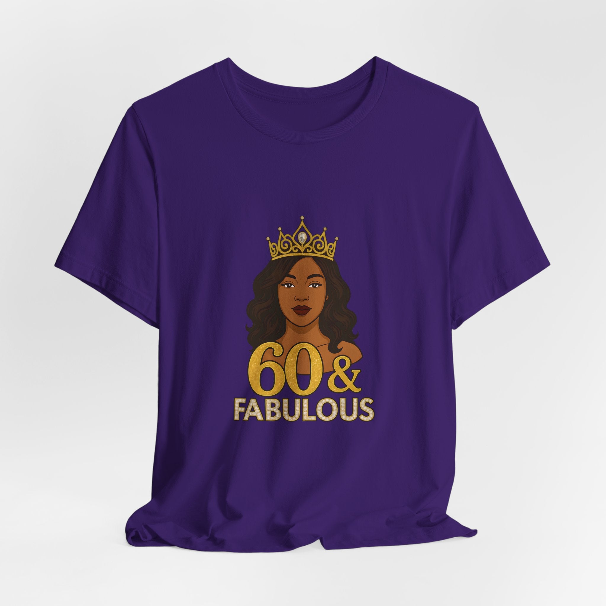 60 & Fabulous Unisex Tee, Birthday Gift Tee, Women's Celebration Shirt, Fun Milestone Birthday Apparel, Perfect for 60th Birthday Party