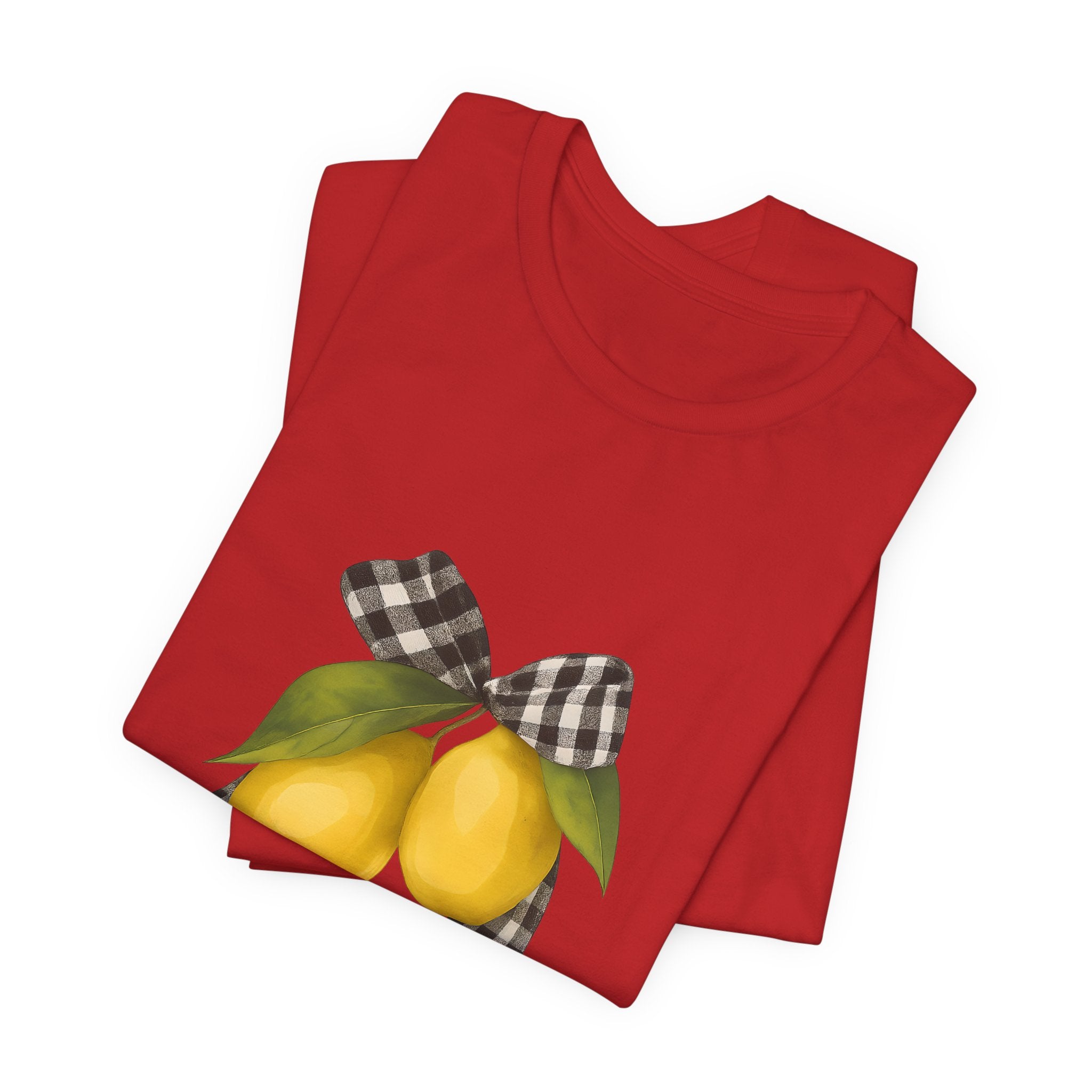 Lemon Print Unisex Tee - Perfect for Summer Parties, Gifts, Everyday wear, Festivals, and Home Decor
