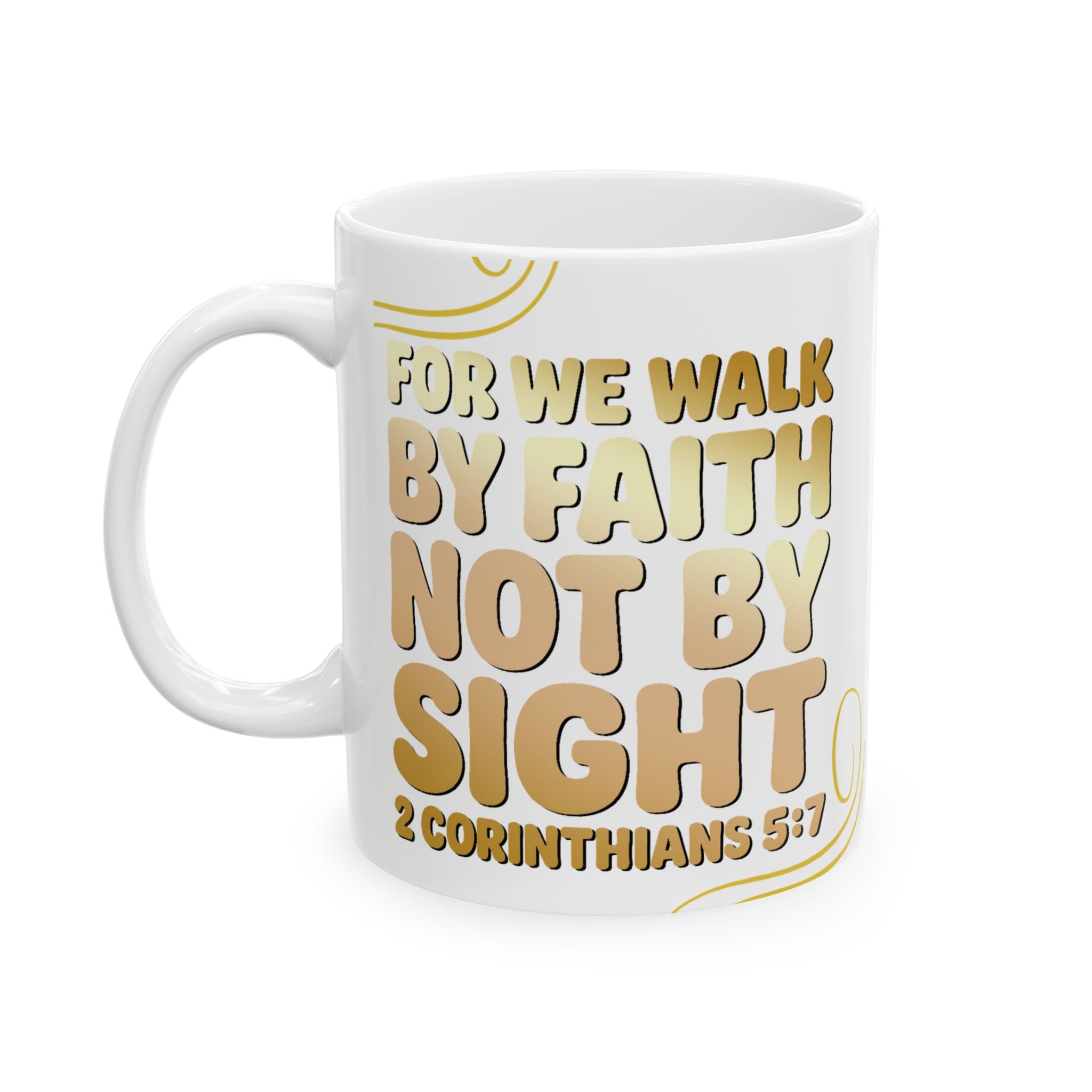 Faith-Inspired Ceramic Mug, Inspirational Coffee Cup for Daily Motivation, Bible Verse Gift, Christian Home Décor, Scripture Mug