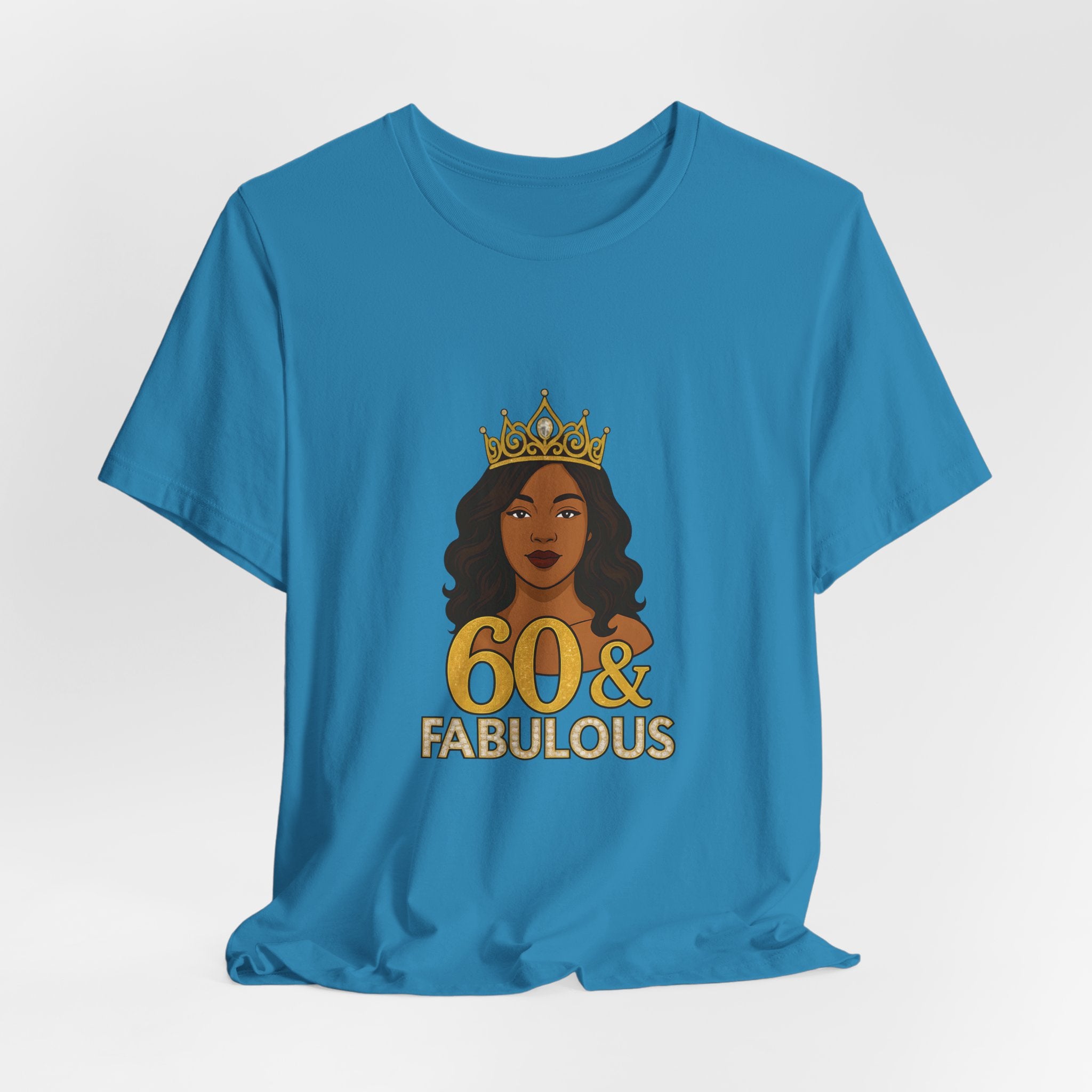 60 & Fabulous Unisex Tee, Birthday Gift Tee, Women's Celebration Shirt, Fun Milestone Birthday Apparel, Perfect for 60th Birthday Party