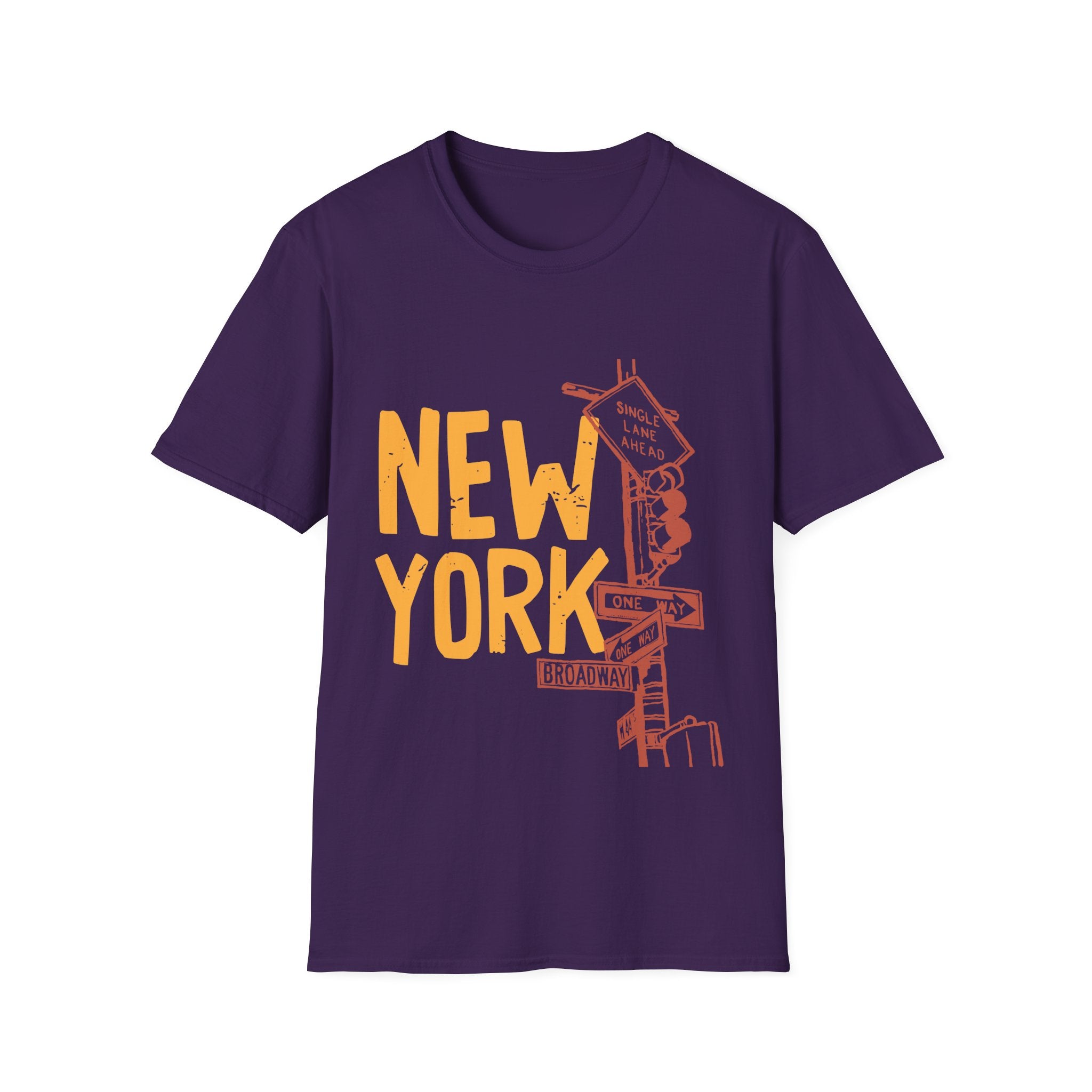 New York Skyline Unisex Softstyle T-Shirt, City Apparel, Travel Shirt, Gift for NYC Lovers, Casual Wear, Summer Fashion