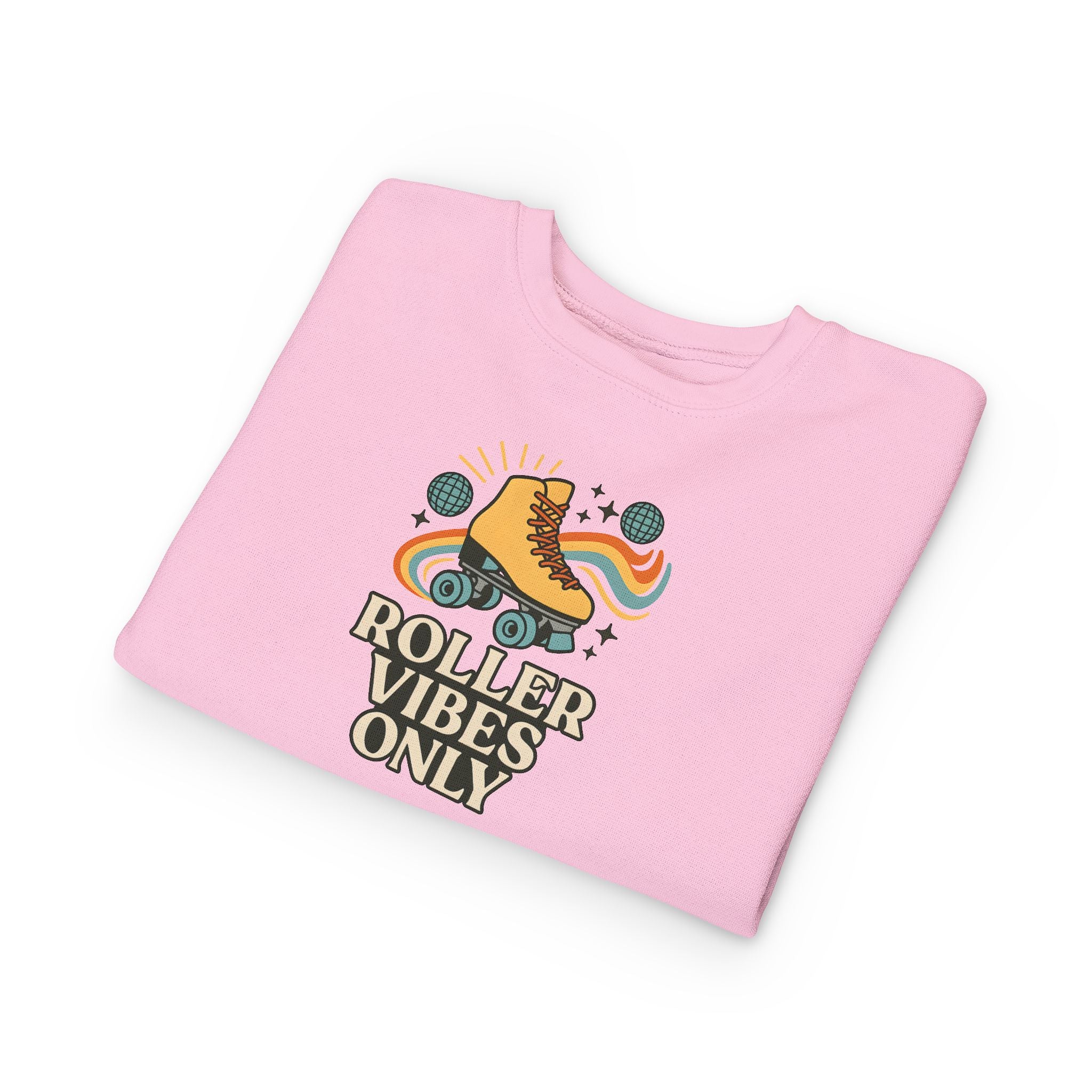 Toddler Roller Skating Sweatshirt, Cozy Toddler Hoodie, Skate Vibes Gift, Trendy Kids Apparel, Retro Roller Rink Style