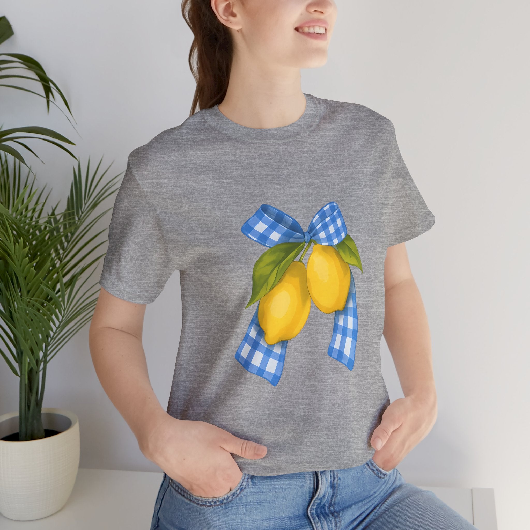 Lemon Blossom Unisex Tee - Summer Vibes, Farmhouse Style, Gifts for Her, Casual Wear, Garden Party Attire