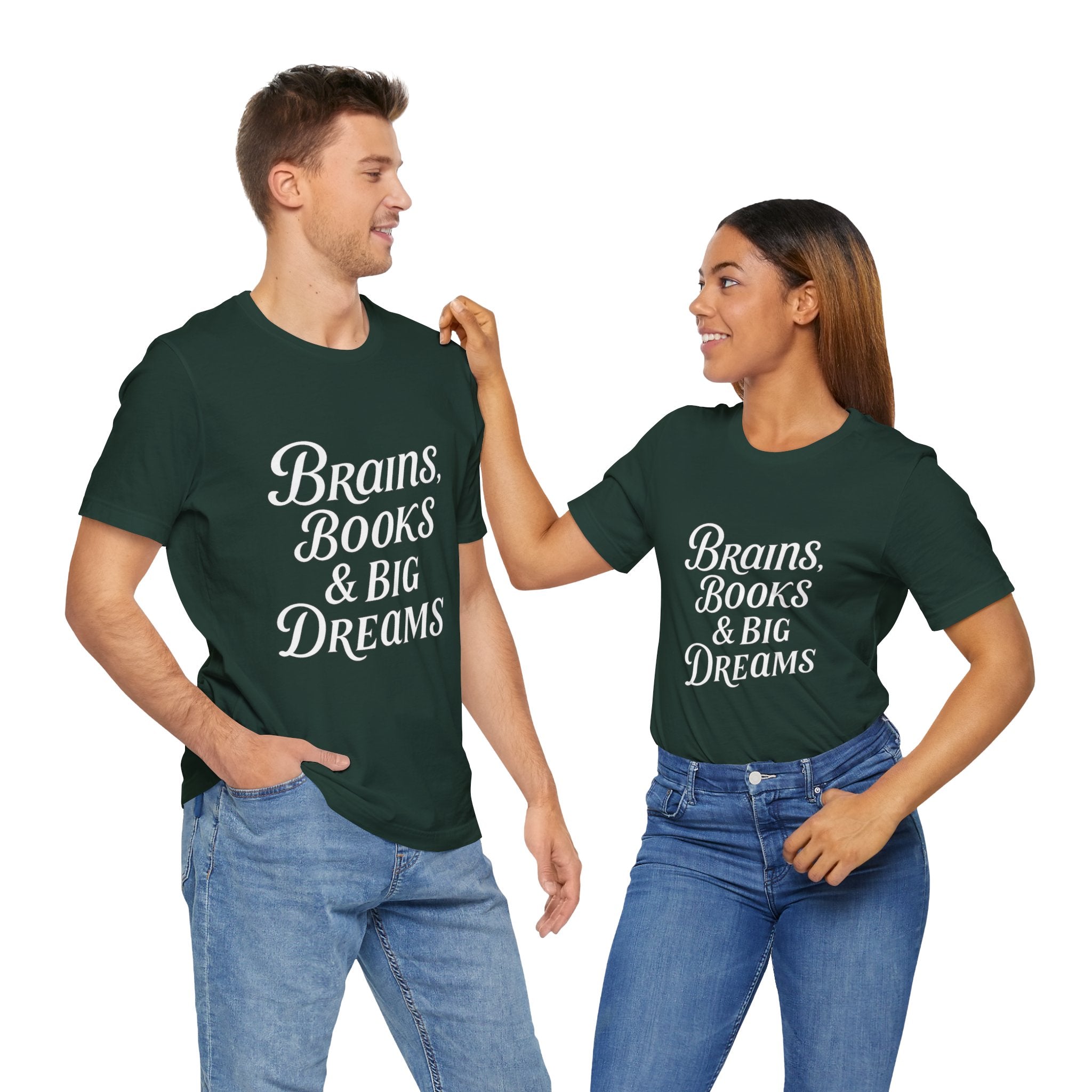 Brainiac Tee, Book Lover Shirt, Big Dreams T-Shirt, Unisex Graphic Top, Intellectual Clothing