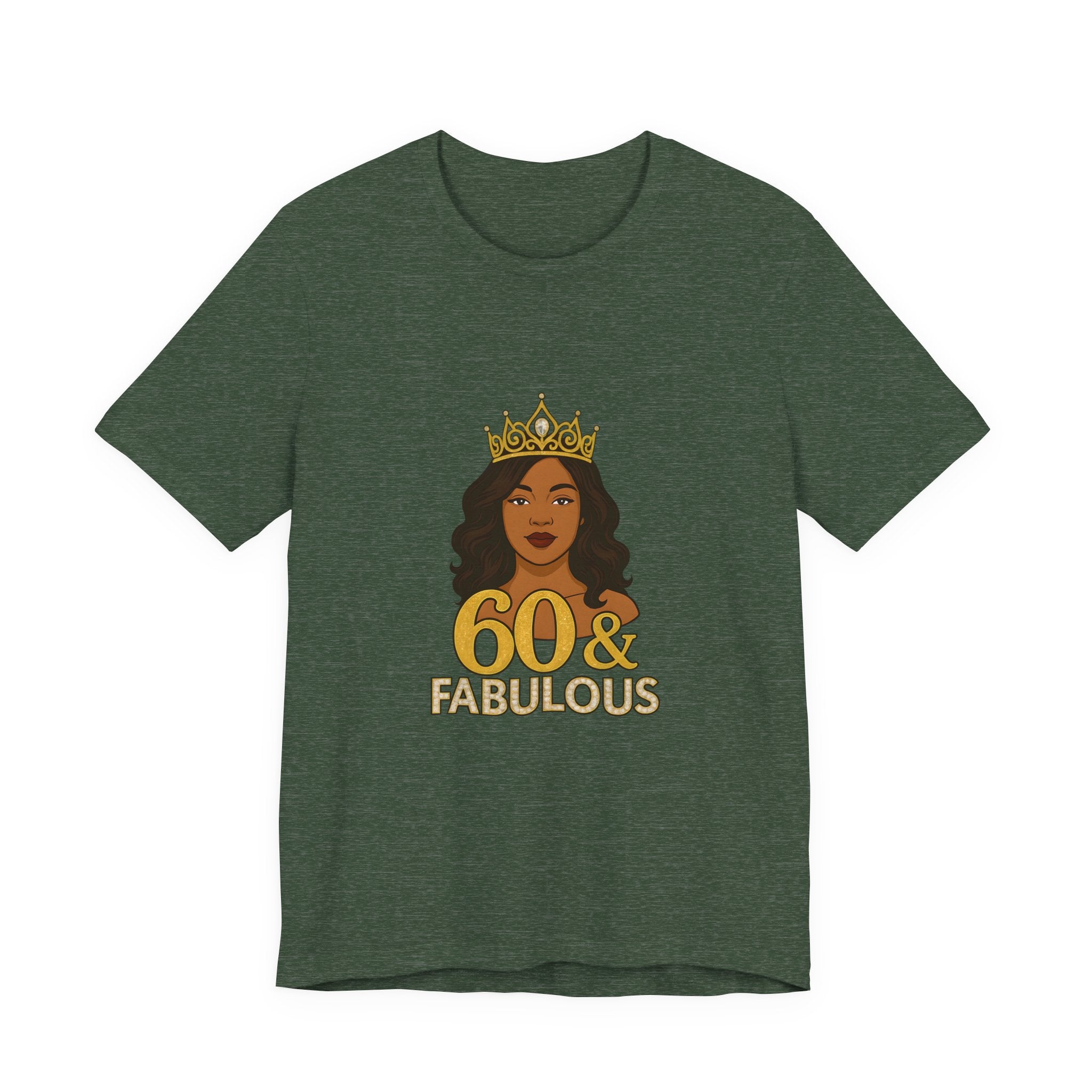 60 & Fabulous Unisex Tee, Birthday Gift Tee, Women's Celebration Shirt, Fun Milestone Birthday Apparel, Perfect for 60th Birthday Party
