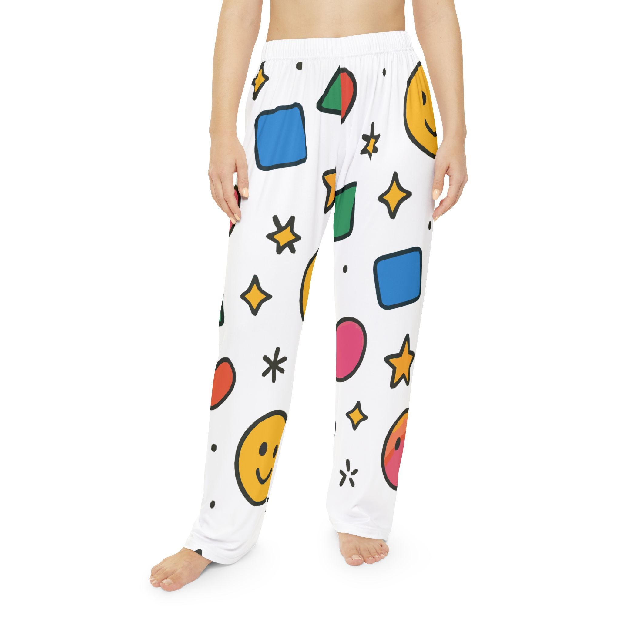 Colorful Women's Pajama Pants - Fun Print for Casual Nights, Sleepwear, Loungewear, Gift for Her, Cheerful PJs