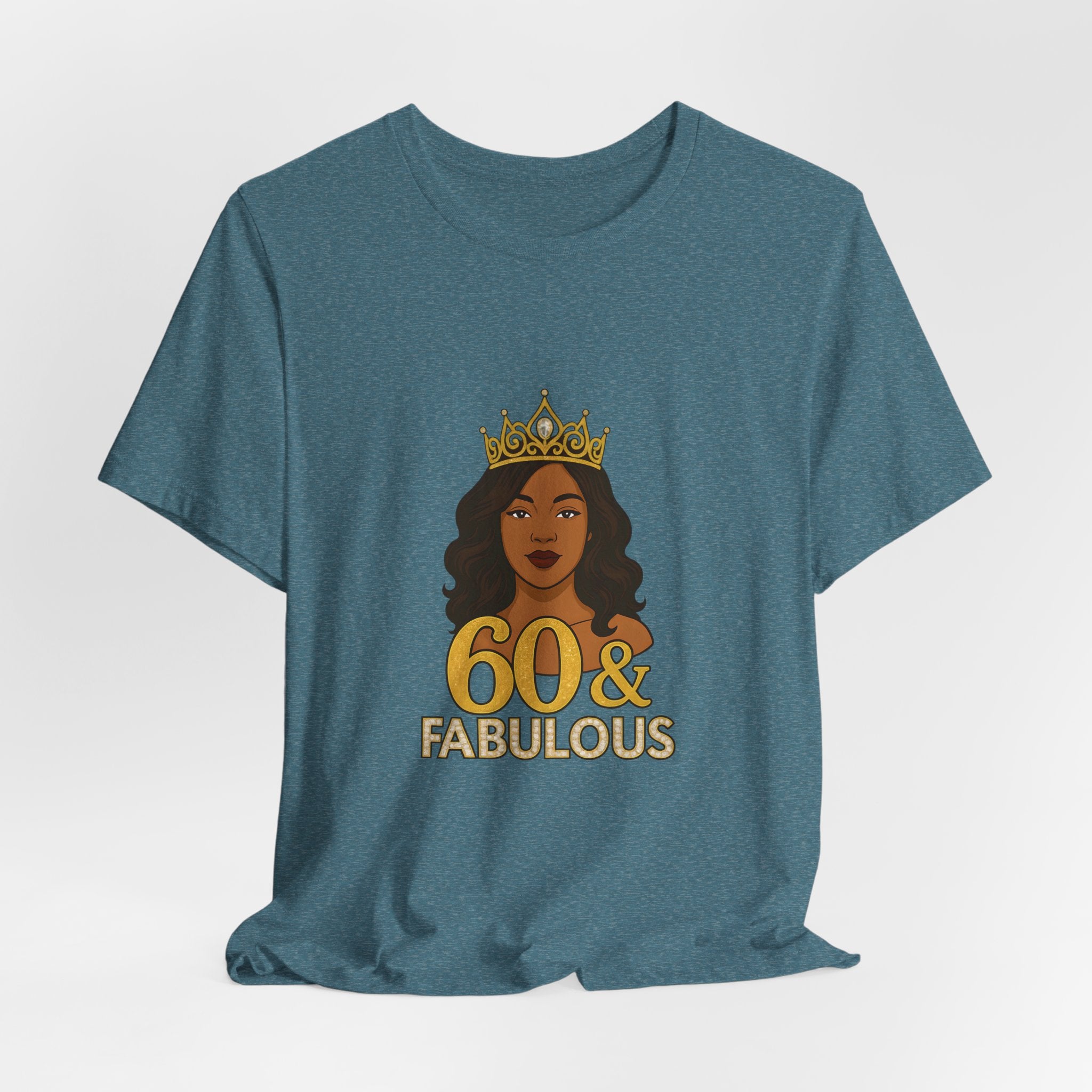 60 & Fabulous Unisex Tee, Birthday Gift Tee, Women's Celebration Shirt, Fun Milestone Birthday Apparel, Perfect for 60th Birthday Party