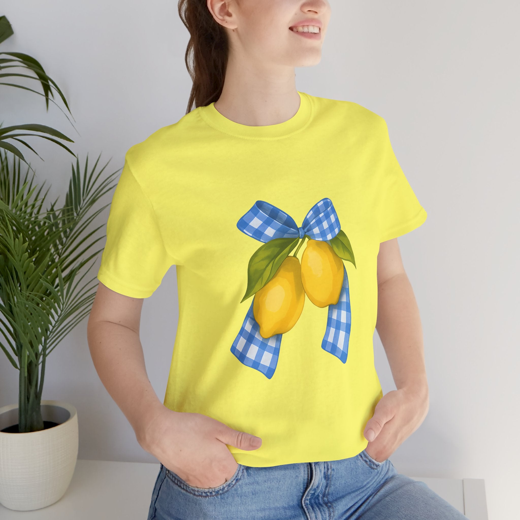 Lemon Blossom Unisex Tee - Summer Vibes, Farmhouse Style, Gifts for Her, Casual Wear, Garden Party Attire