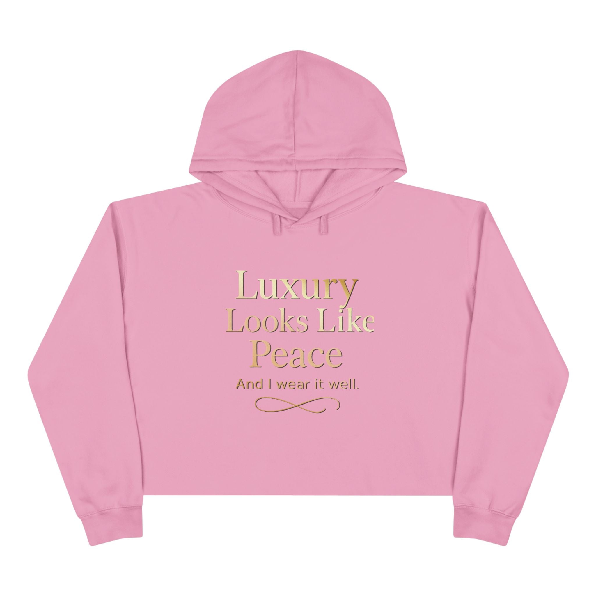 Luxury Peace Crop Hoodie