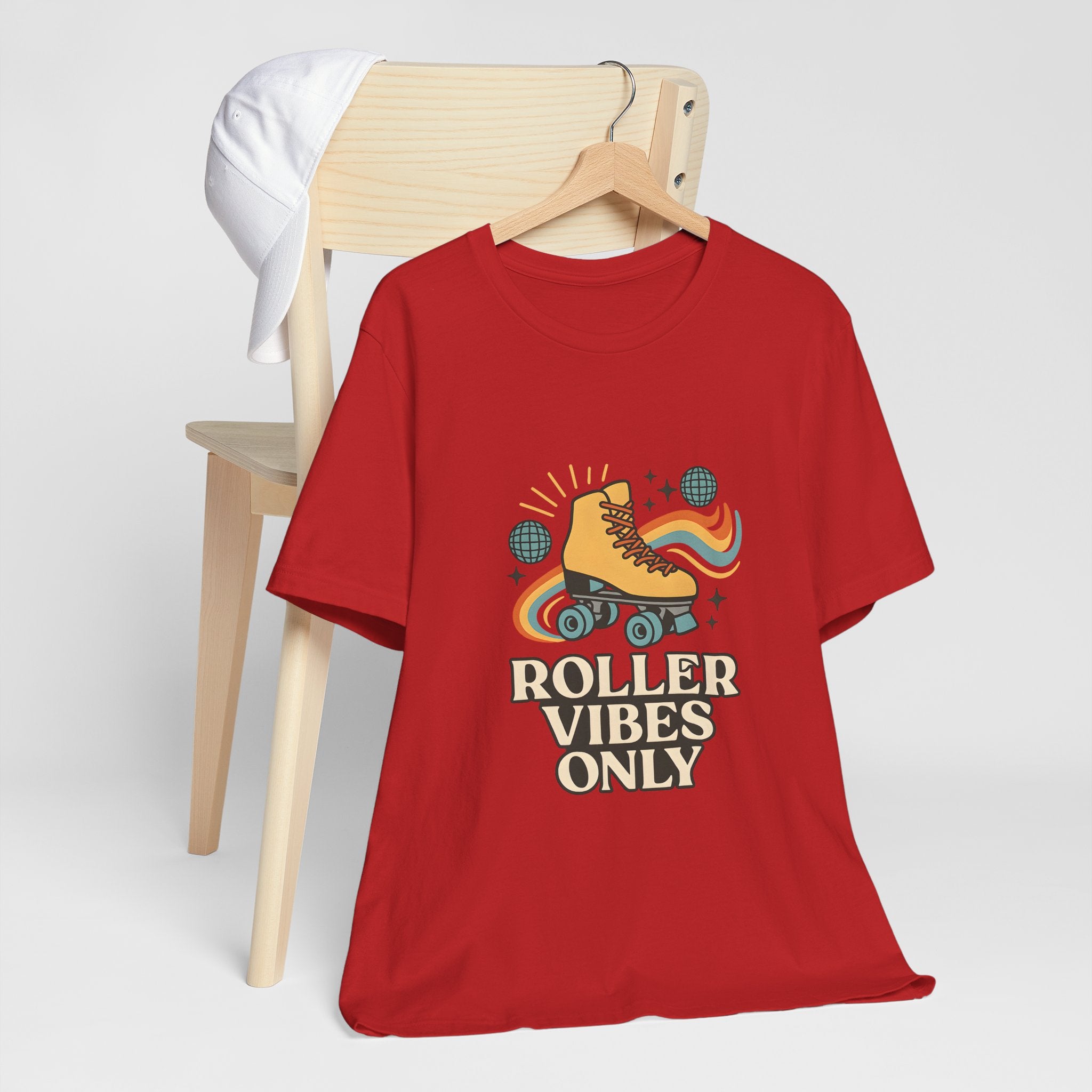Retro Roller Skating Tee - Roller Vibes Only, Fun Graphic T-Shirt, Unisex Casual Wear, Great Gift for Skating Lovers, Summer Fun
