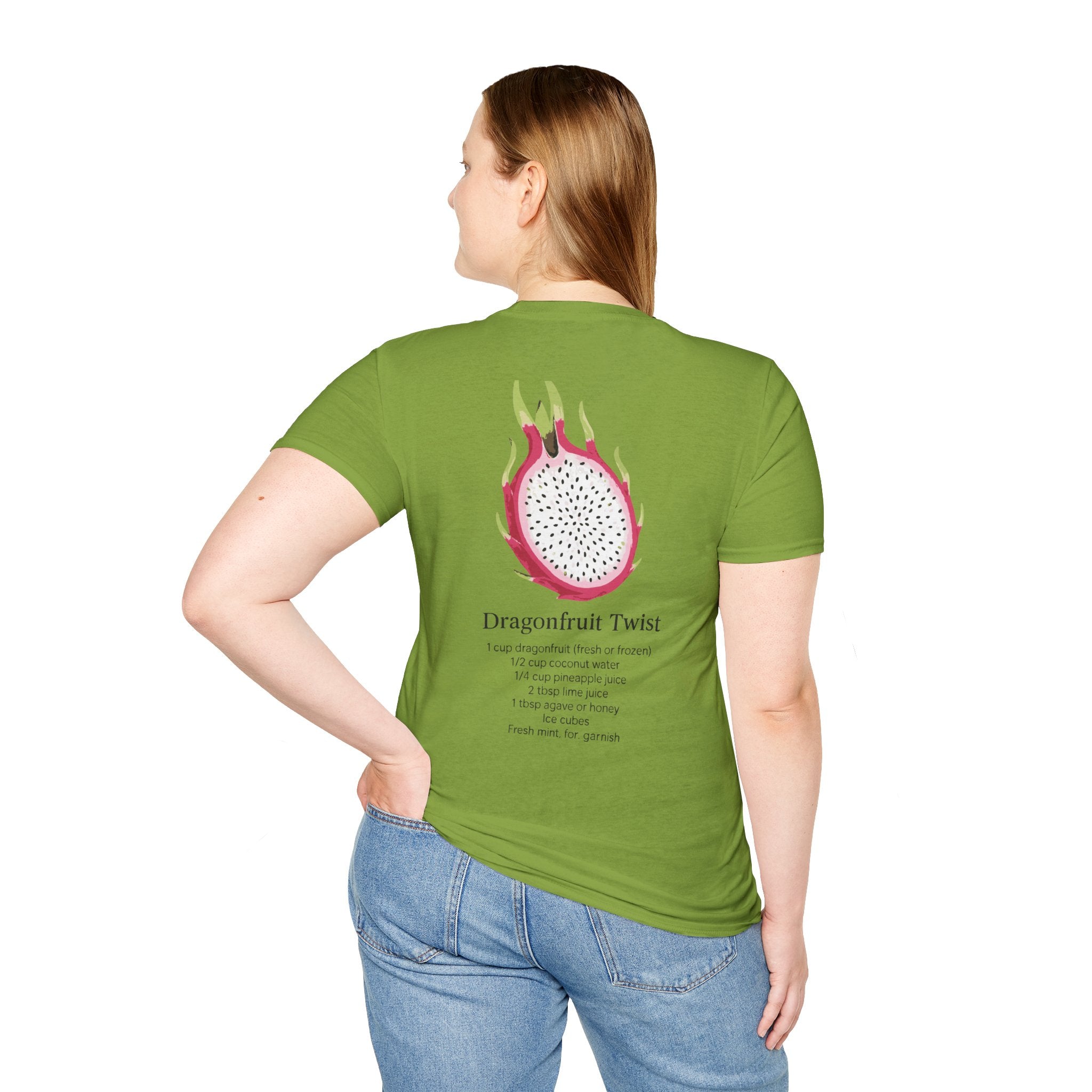 T-Shirt with Dragonfruit Design, Fun Summer Tee, Gift for Fruit Lovers, Cute Casual Wear, Vacation Outfit, Foodie Fashion