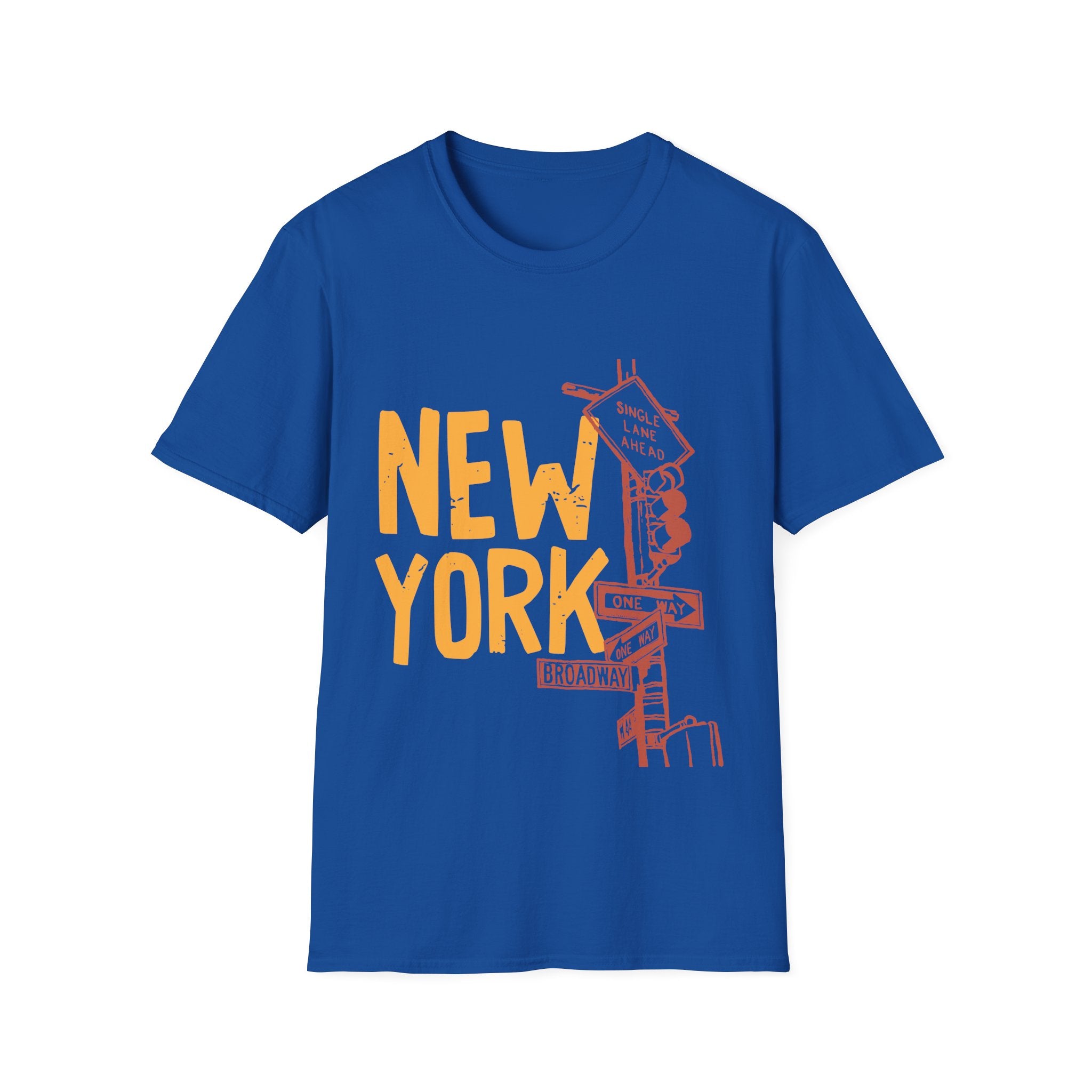 New York Skyline Unisex Softstyle T-Shirt, City Apparel, Travel Shirt, Gift for NYC Lovers, Casual Wear, Summer Fashion