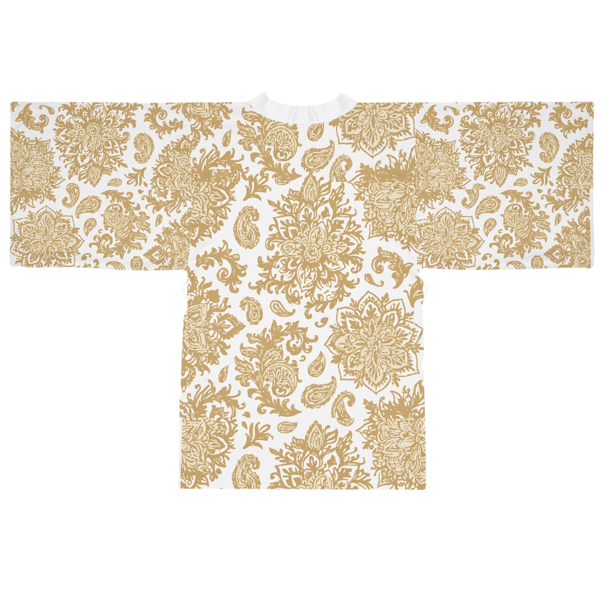 Boho Mandala Art Kimono, Long Sleeve Robe, Festival Cover-Up, Gypsy Style Bathrobe, Hippie Loungewear, Spiritual Clothing