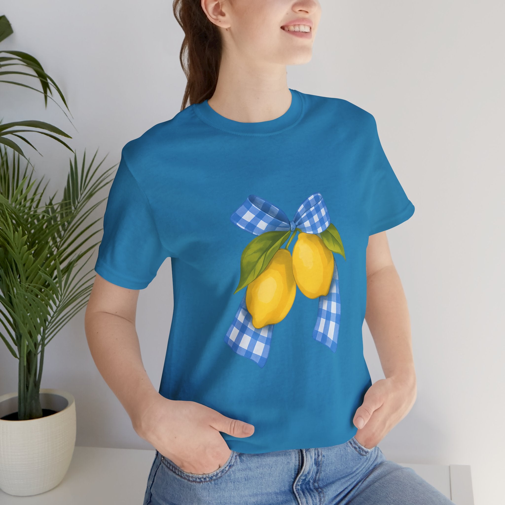 Lemon Blossom Unisex Tee - Summer Vibes, Farmhouse Style, Gifts for Her, Casual Wear, Garden Party Attire