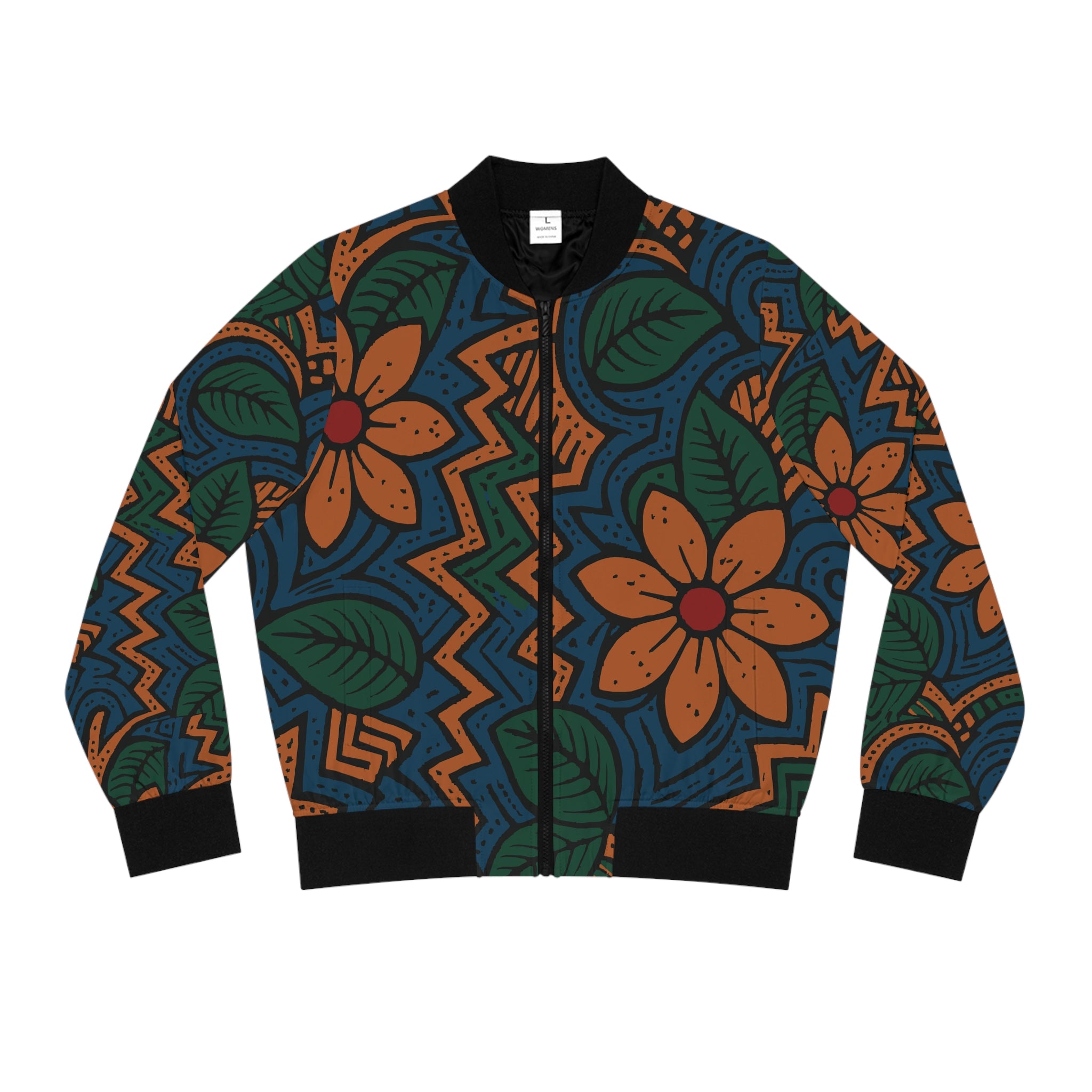 Vibrant Ankara Women's Bomber Jacket, Cool Streetwear, Stylish Layering, Unique Gift, Perfect for Spring, Everyday Fashion