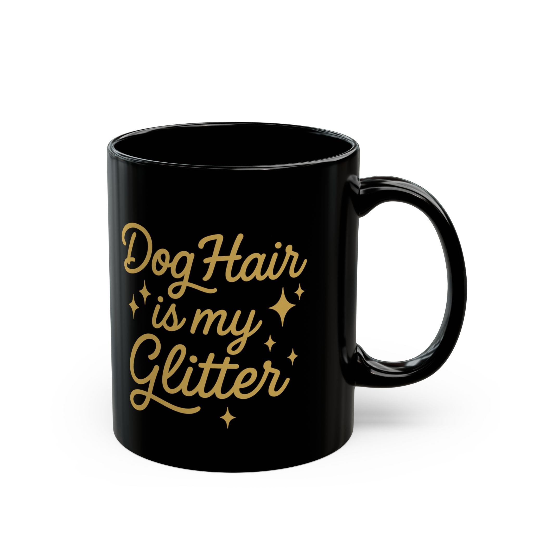 Dog Hair is My Glitter Mug | Funny Dog Lover Gift | Pet Parent Coffee Mug | Cute Pooch Merchandise | 11oz & 15oz