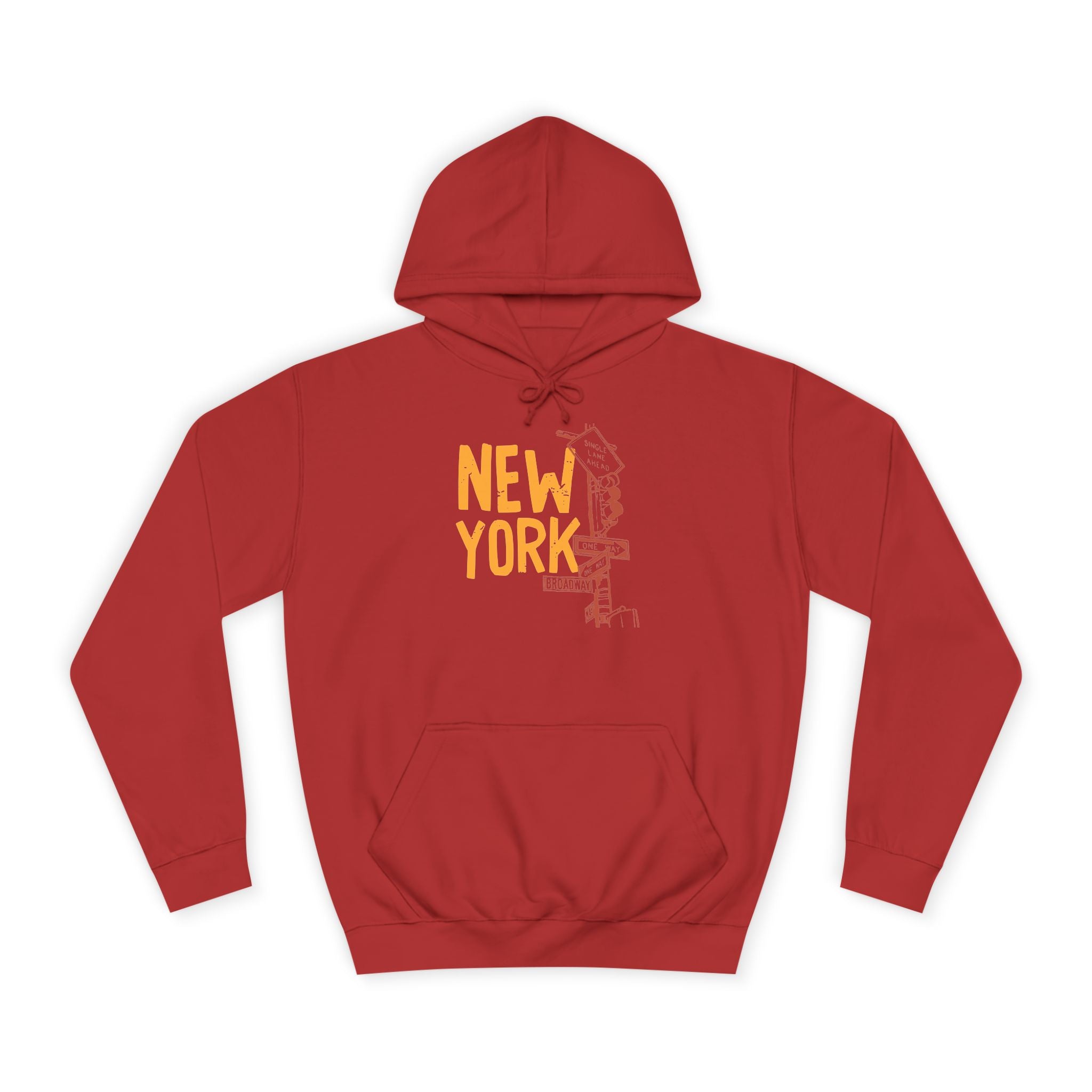 New York College Hoodie, Unisex Casual Sweatshirt, Urban Apparel, Gift for Students, Perfect for College Life, Travel Outfit