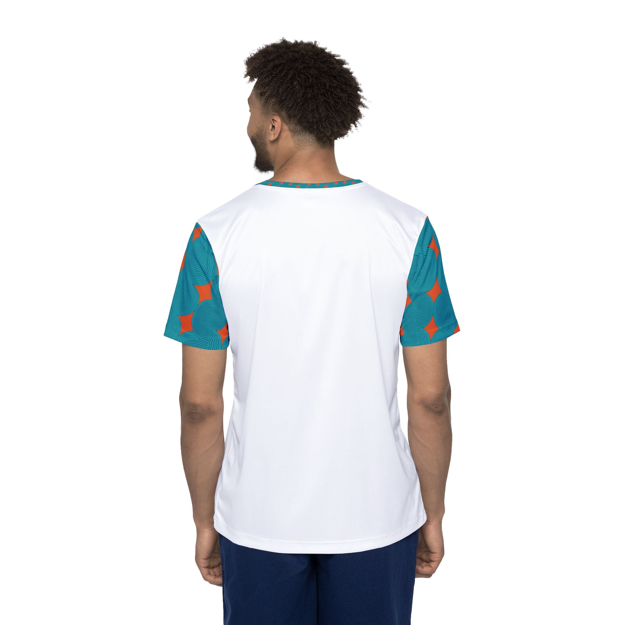 Vibrant Men's Sports Jersey, Athletic Wear, Casual Fashion, Game Day Apparel, Gym Top, Unique Sports Tee