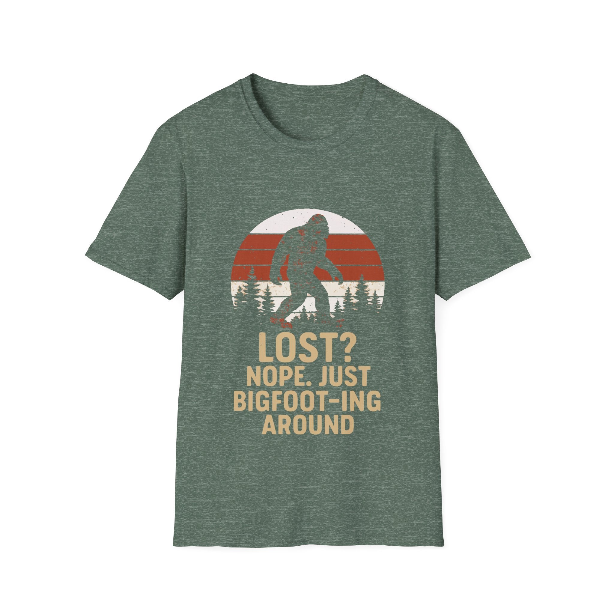 Bigfoot Adventure T-Shirt - Fun Unisex Tee for Nature Lovers, Casual Wear, Gift for Outdoorsy Friends, Hiking Gear, Unique Apparel